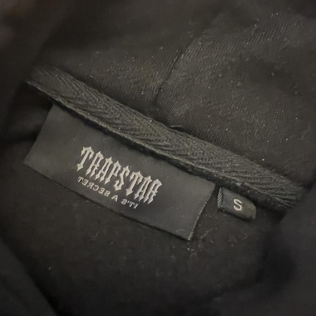 Trapstar Men's Black and Grey Hoodie Depop