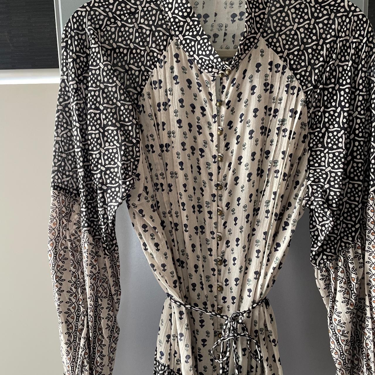 Tigerlily maxi, long sleeve dress with tie waist.... - Depop