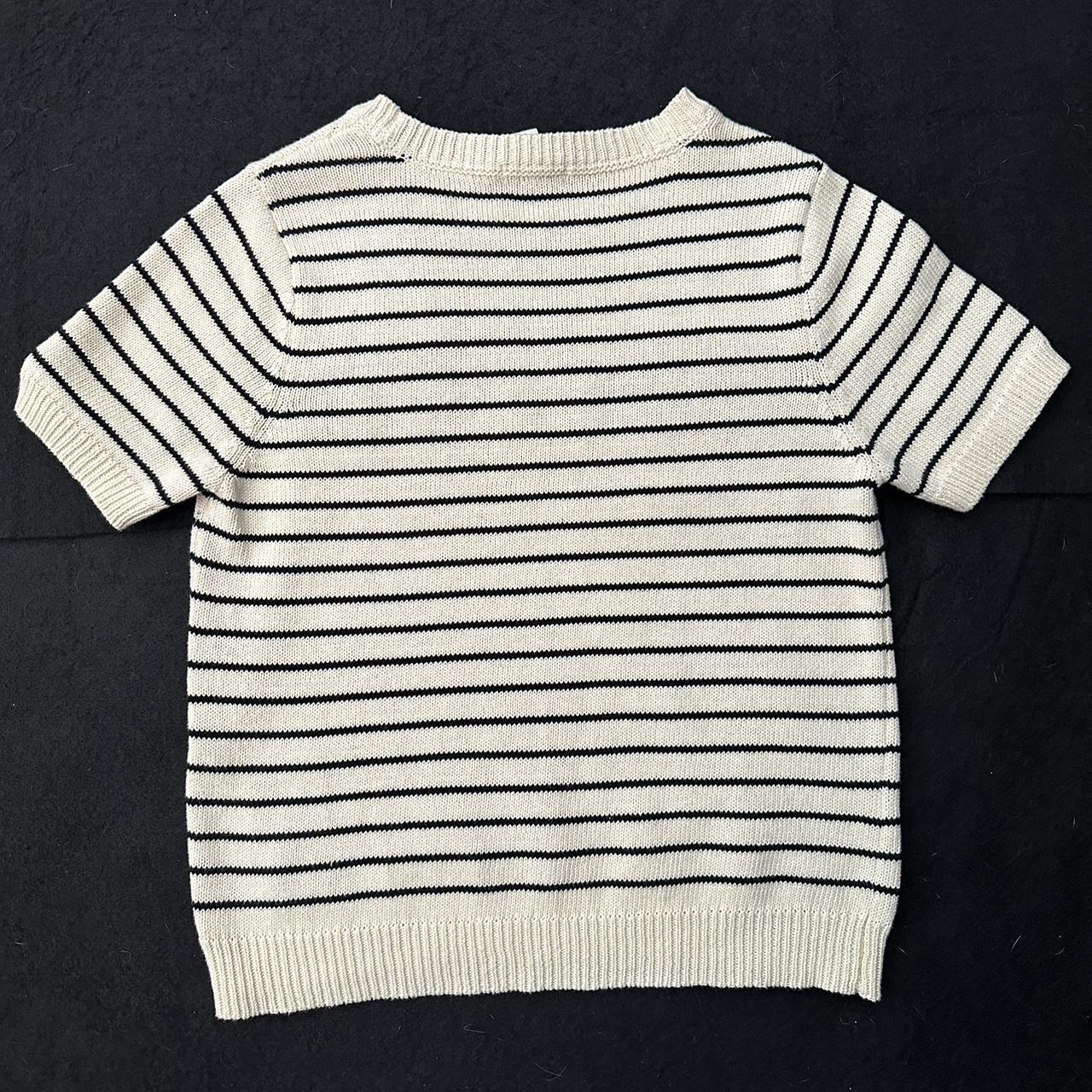 Forever 21 Women's Black and Cream Shirt (4)