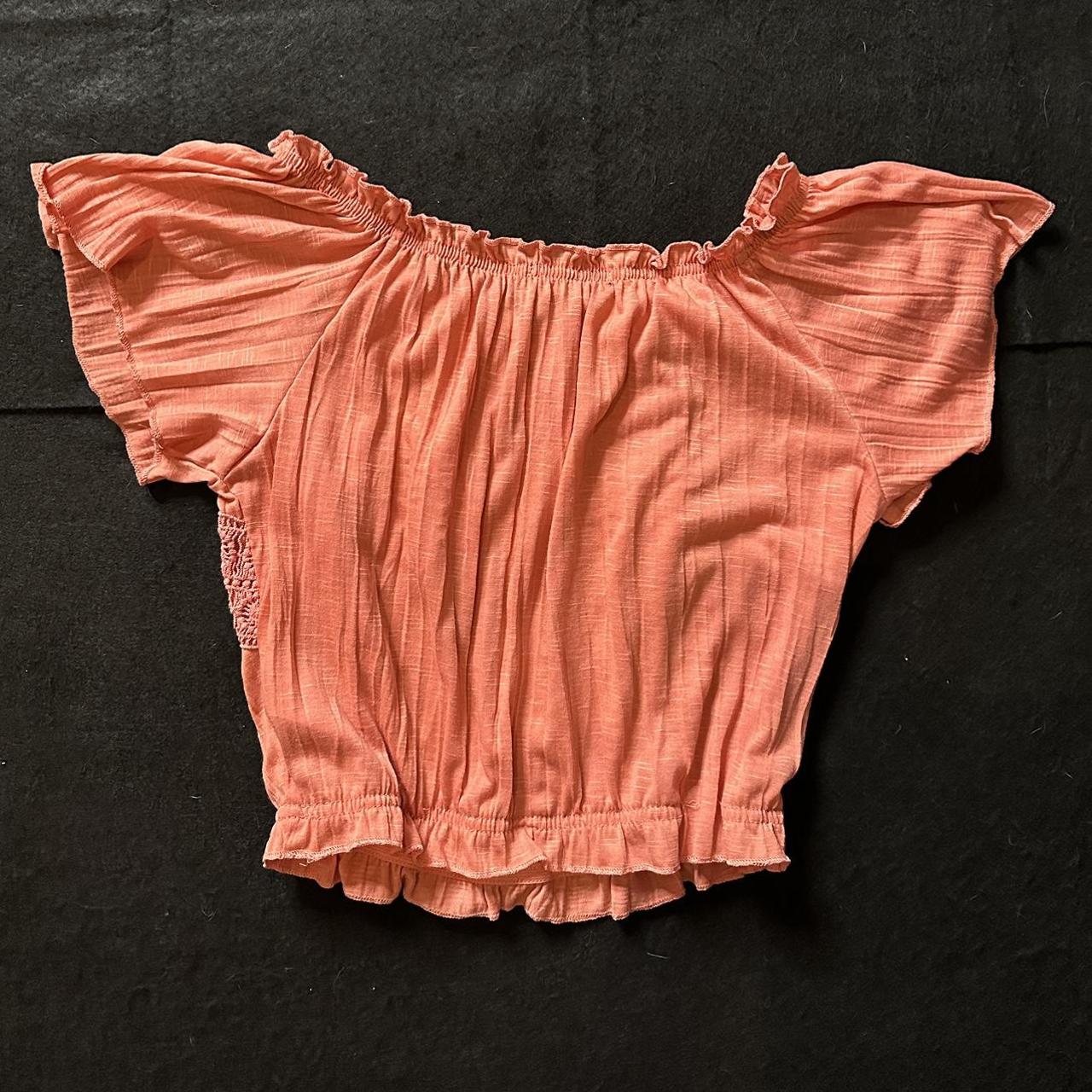 Almost Famous Women's Pink and Orange Crop-top (4)