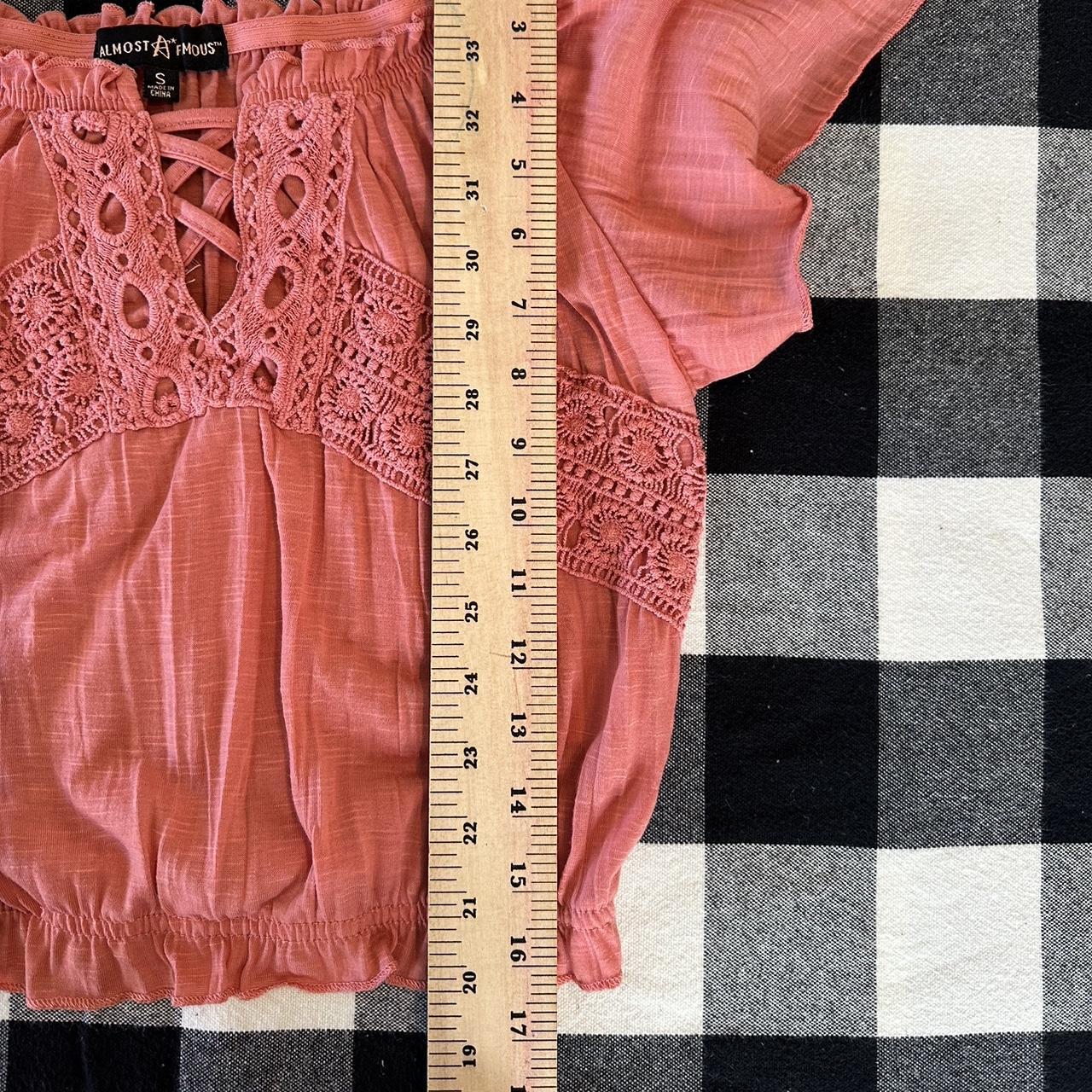 Almost Famous Women's Pink and Orange Crop-top (2)