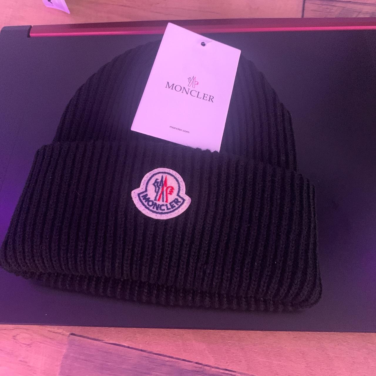 Moncler beanie - brand new comes with packaging -... - Depop