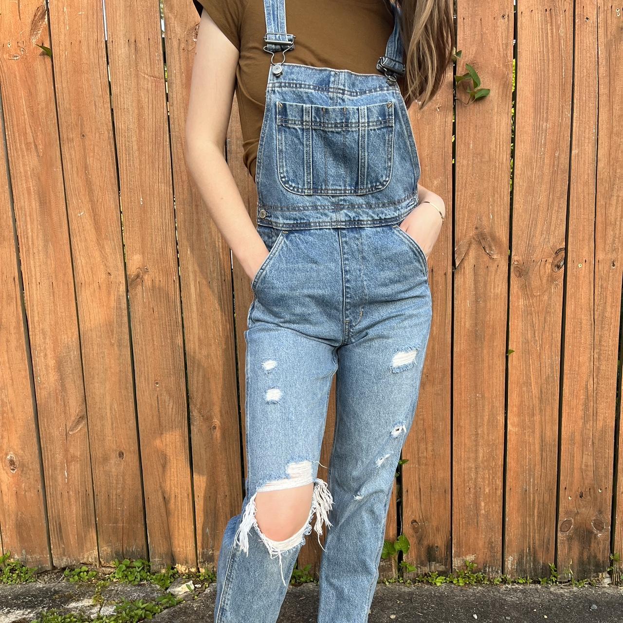 Abercrombie Fitch Women S Blue Jumpsuit Depop