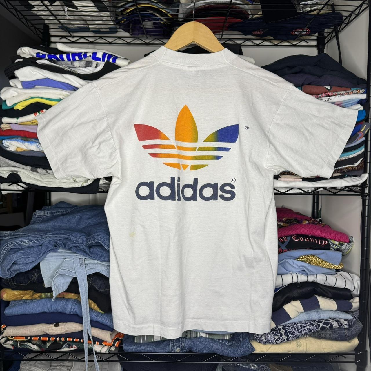 Adidas trefoil discount t shirt 80s