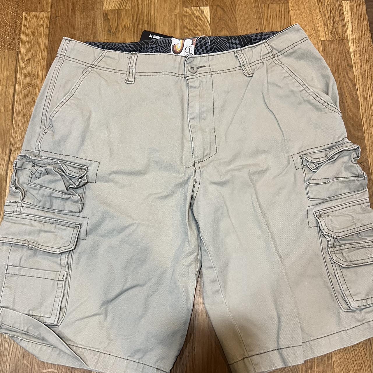 Men’s cargo OP shorts size 38 waist. Double cargo... - Depop