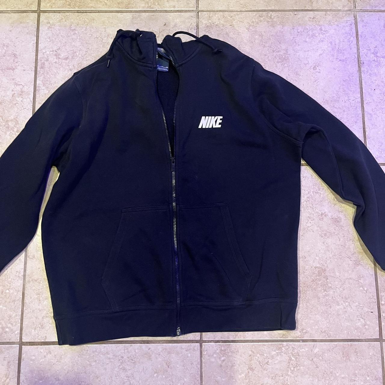 mens black and white nike jacket