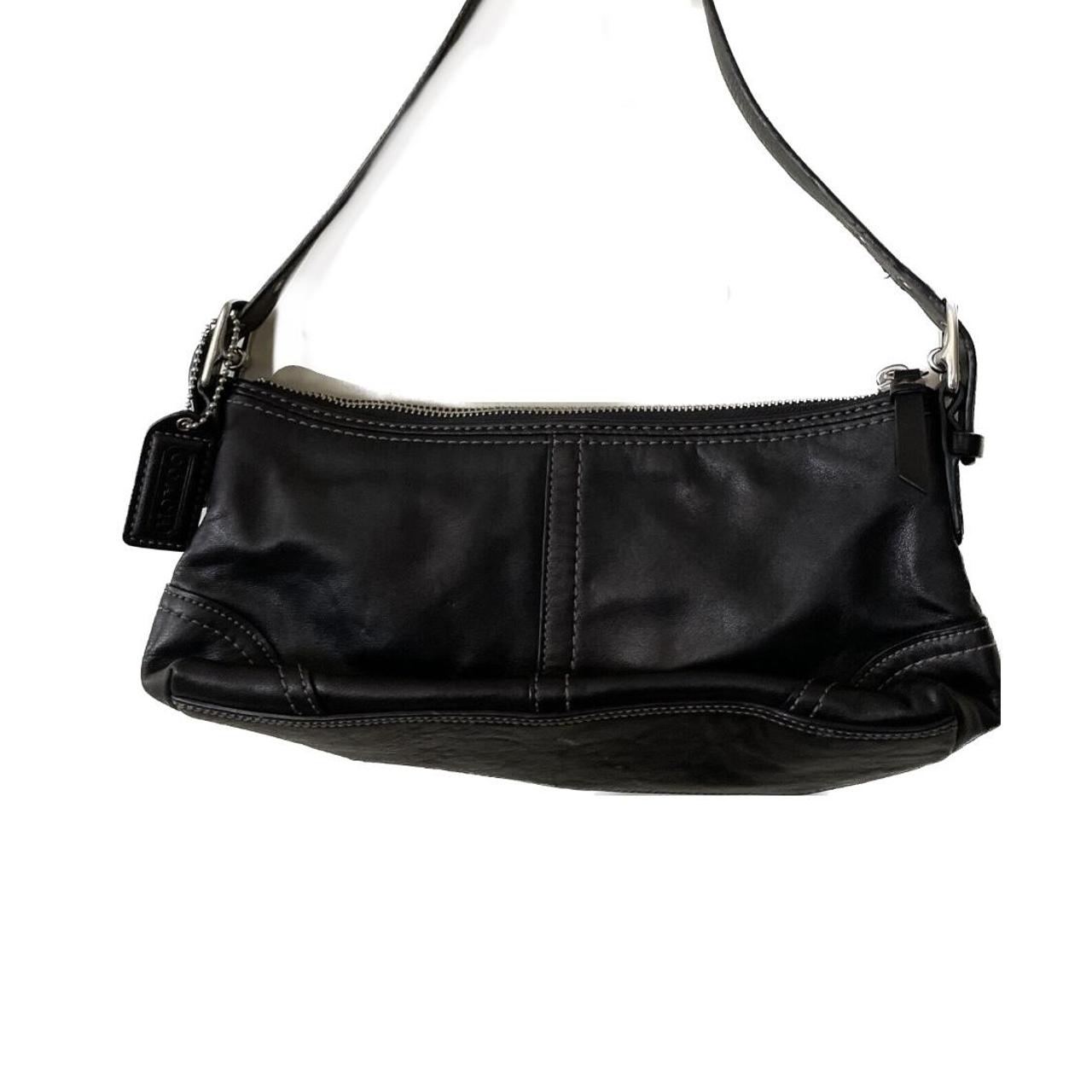 Vintage Small Coach Black Leather Crossbody Bag Pocketbook Handbag Zippered  Closure as Is - Etsy