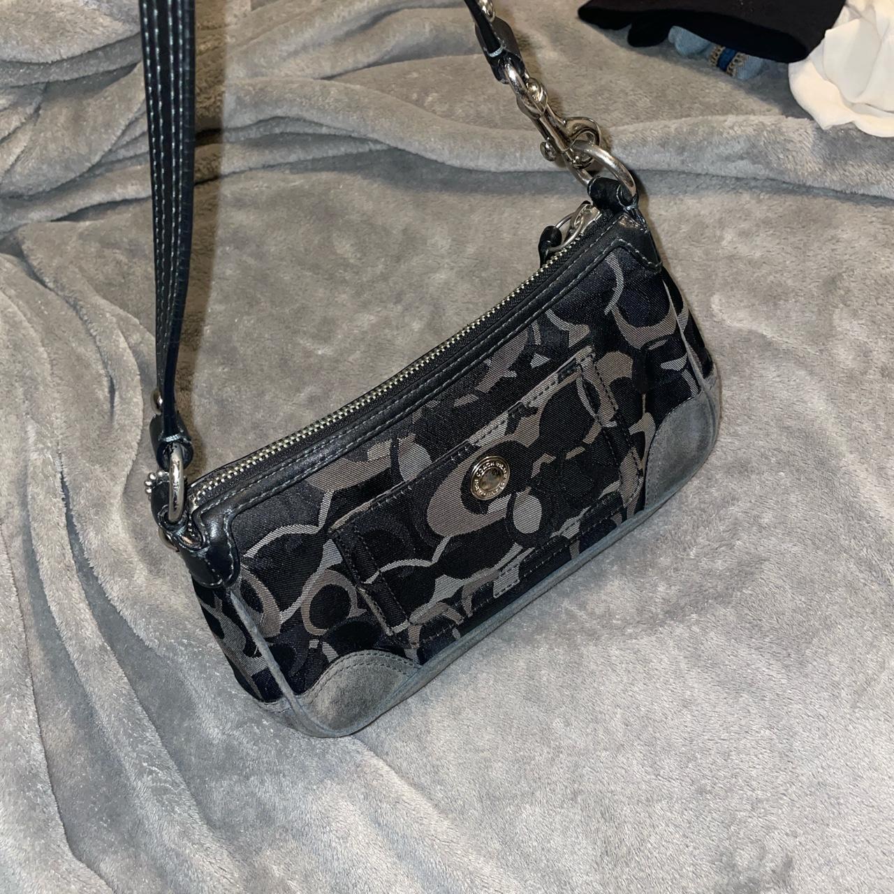 Y2K Vintage Coach Black Demi Mini Bag - Measures at - Depop