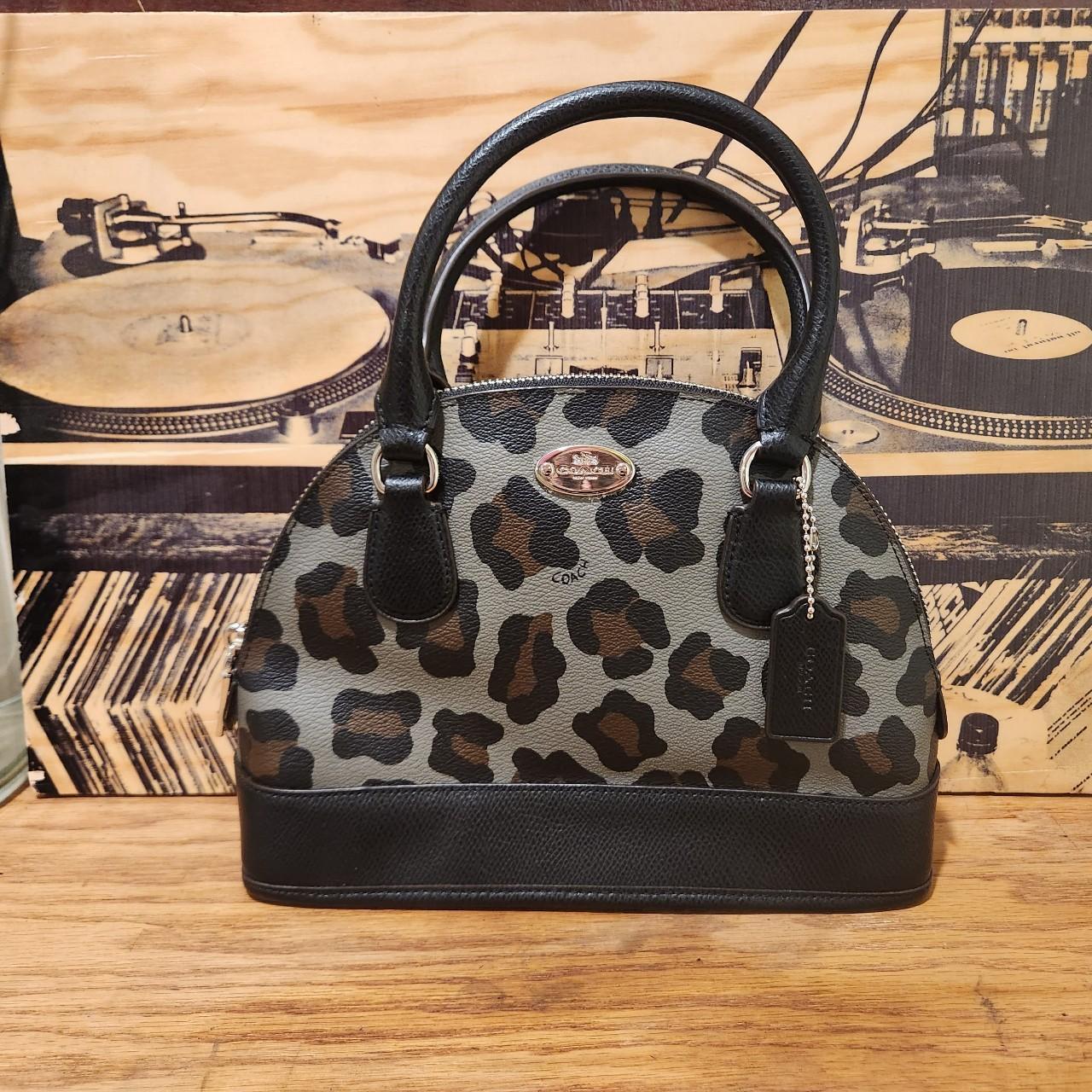 Coach ocelot leopard online purse