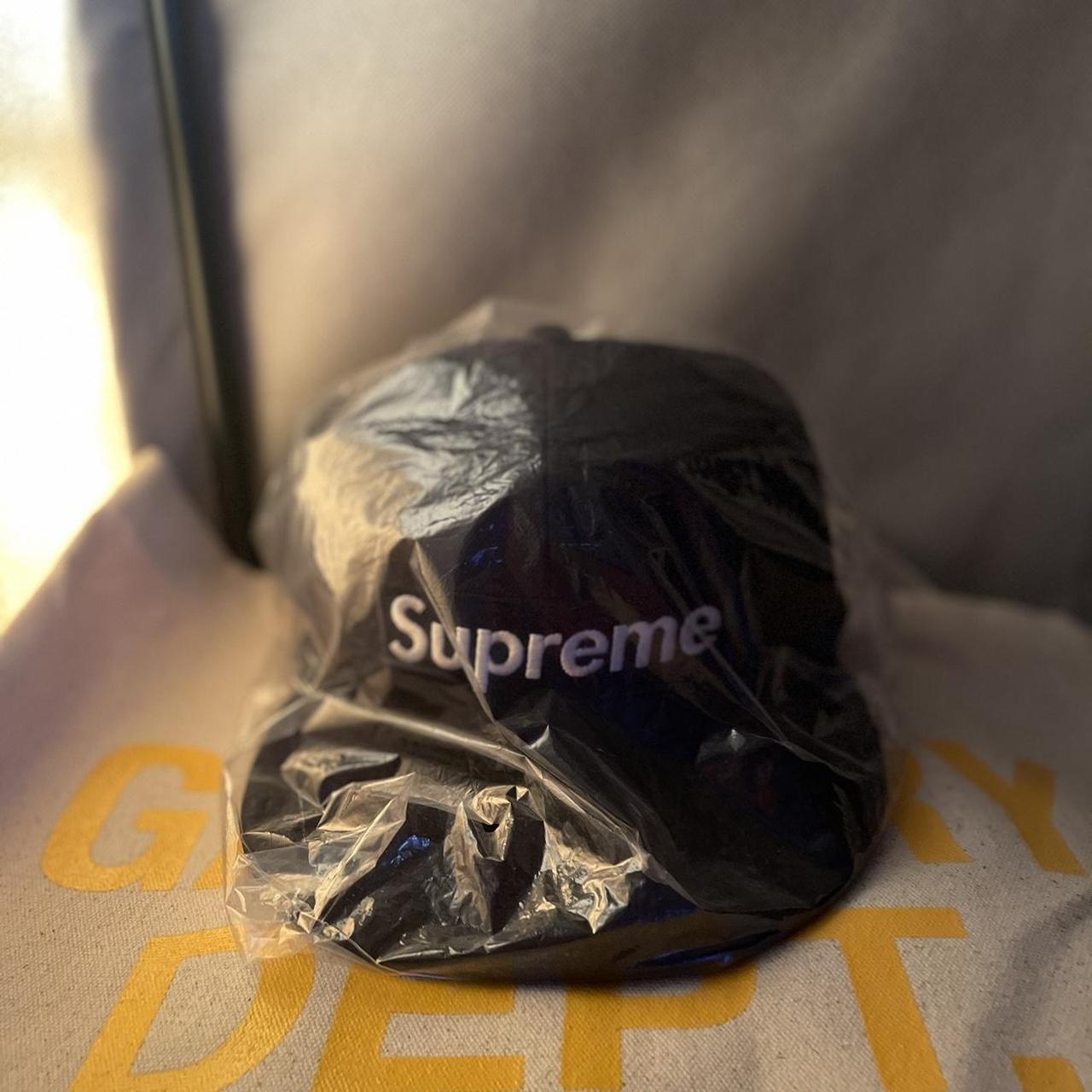 Supreme Box Logo Mesh Back New Era Hat 7 1/2... - Depop