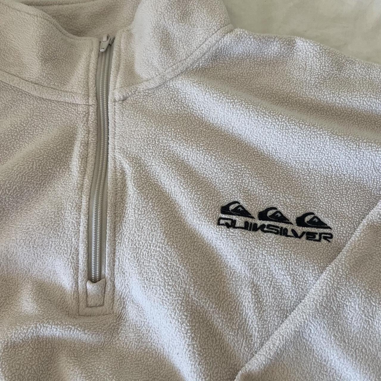 Cropped quicksilver ladies quarter zip fleece. So so... - Depop