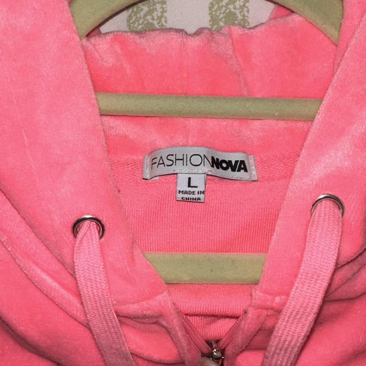 Fashion nova velour hoodie , came as set but can’t... Depop