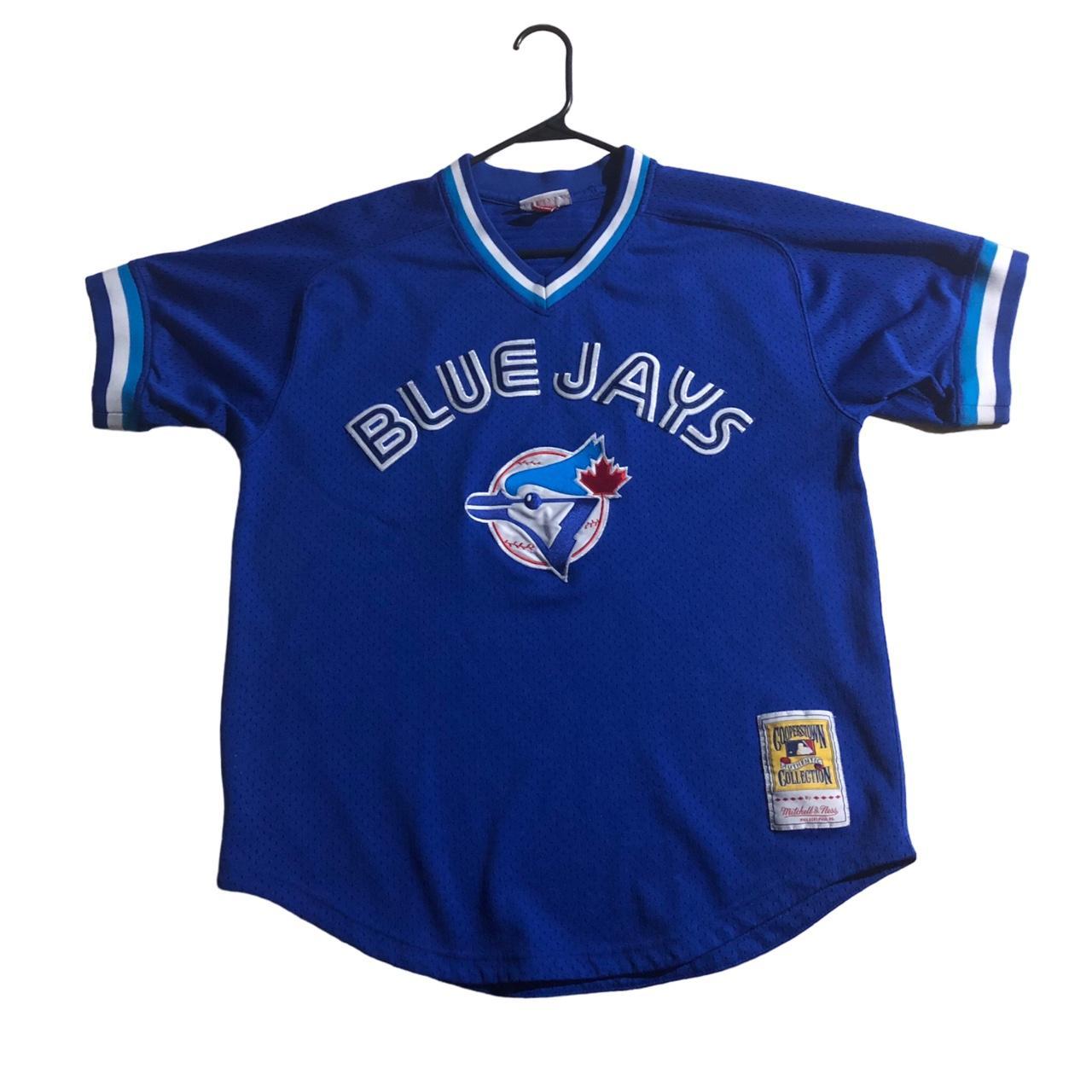 Mitchell & Ness Toronto Blue Jays batting jersey Sz 56 - Depop