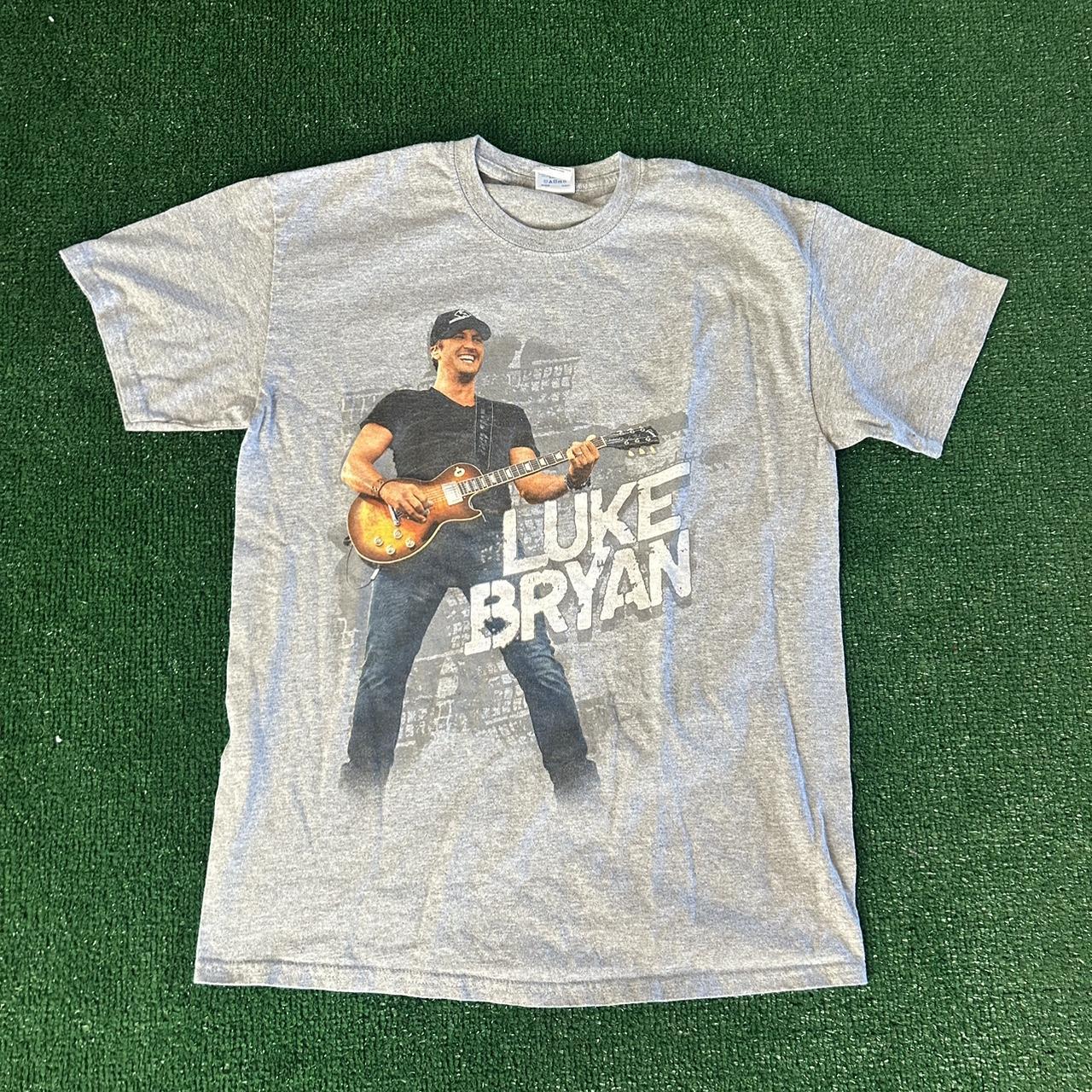 Luke Bryan Shirt With Cool Graphics In Perfect Depop