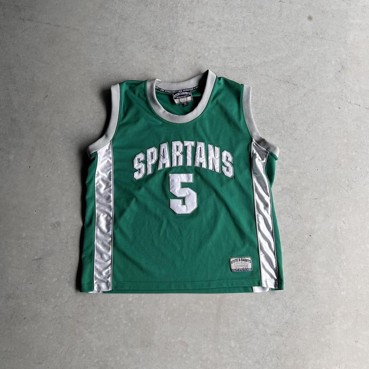 Steve & Barrys Michigan State Shirt Mens Size XXL Green 1/4