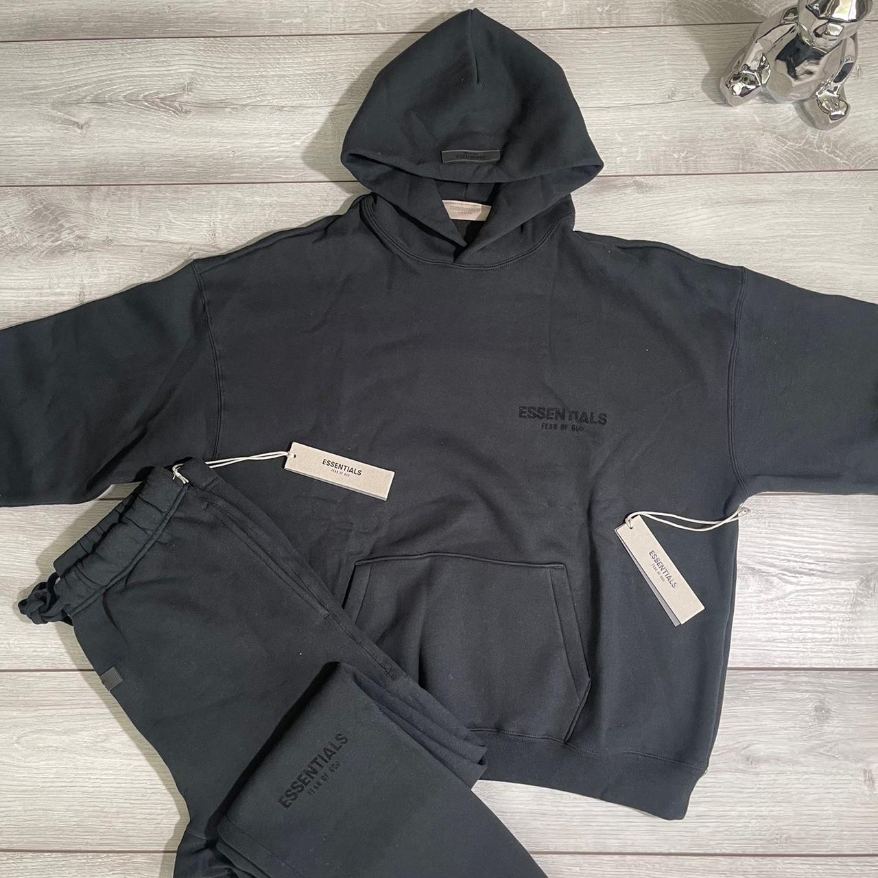 Essentials Fog Tracksuit Ss22 - Black ☑️ Medium 🌟 - Depop