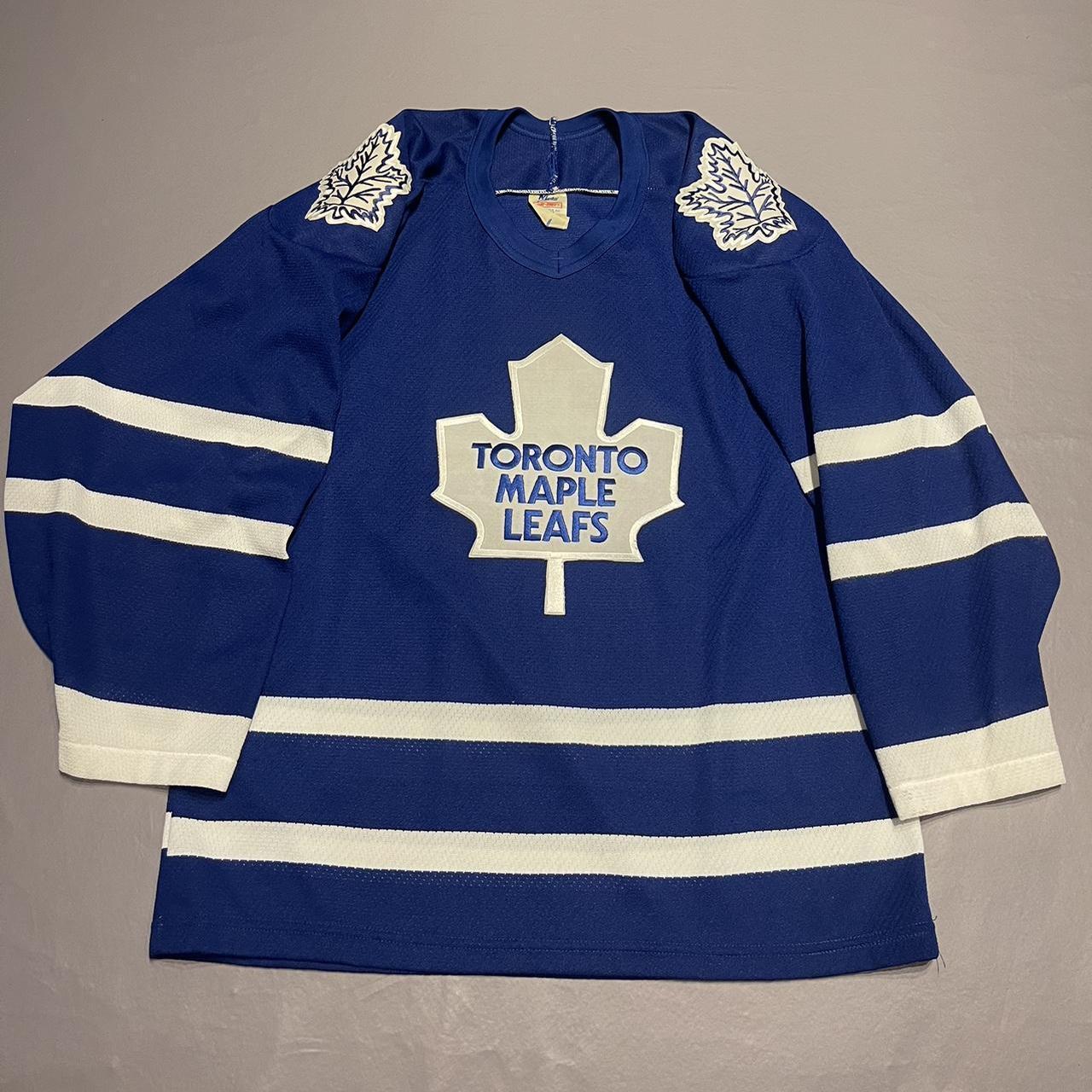 VTG 90s CCM Toronto Maple Leafs Hockey Jersey Small... - Depop