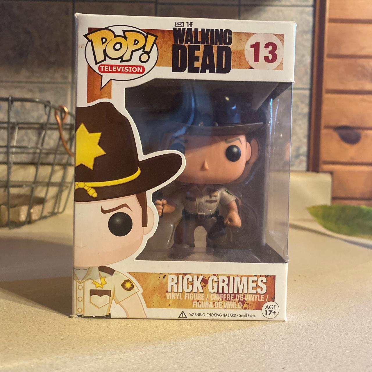 Rick grimes Funko pop Shelf wear shown Dm me if... - Depop