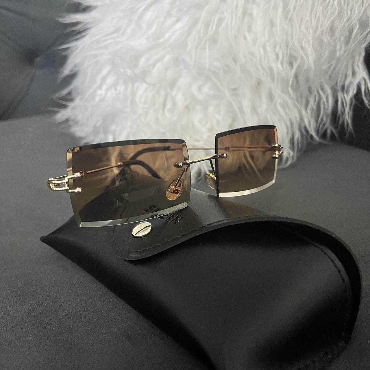 SHEIN Women's Brown Sunglasses Depop