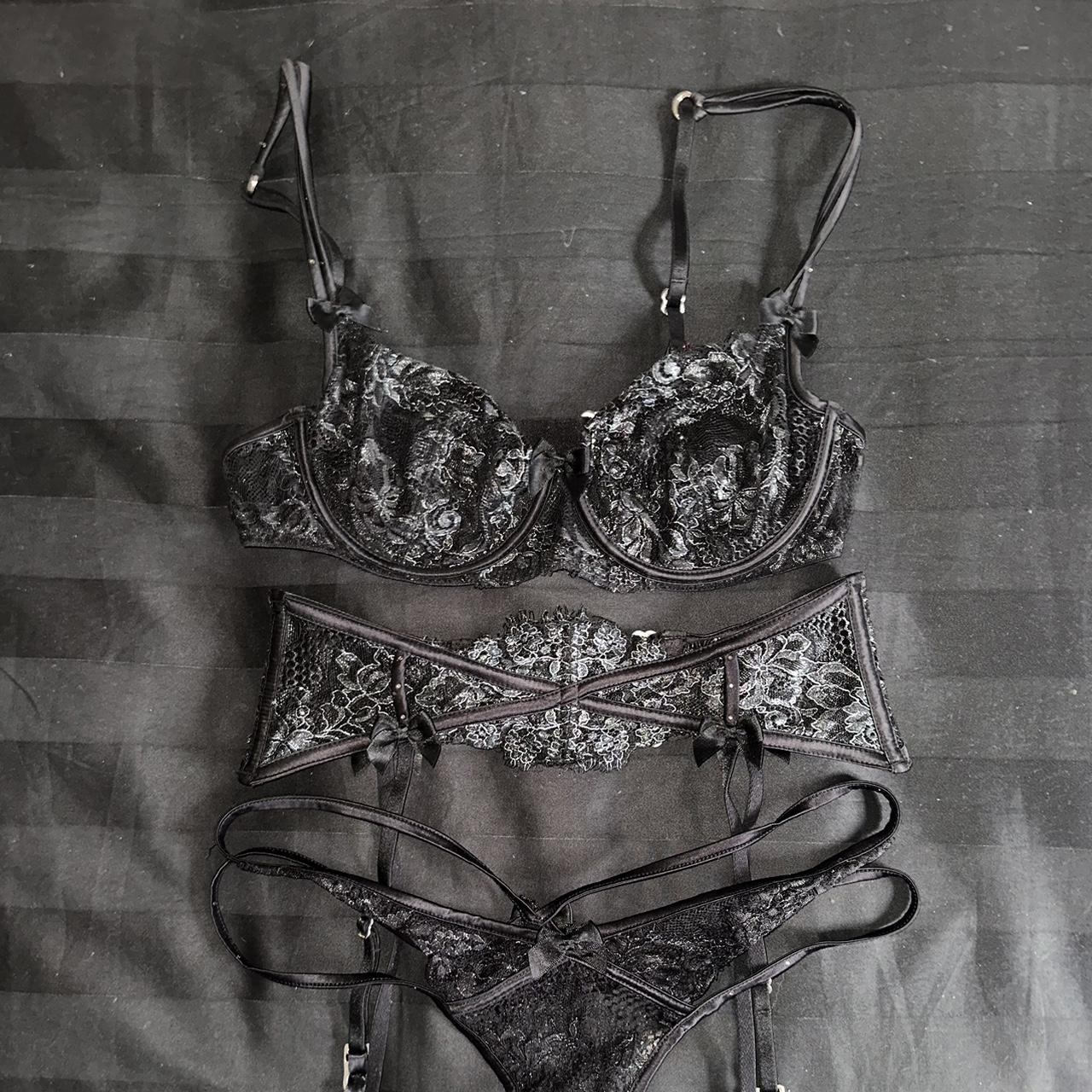 Honey Birdette Set Bra 32d Suspender Xs Thong Xs Depop