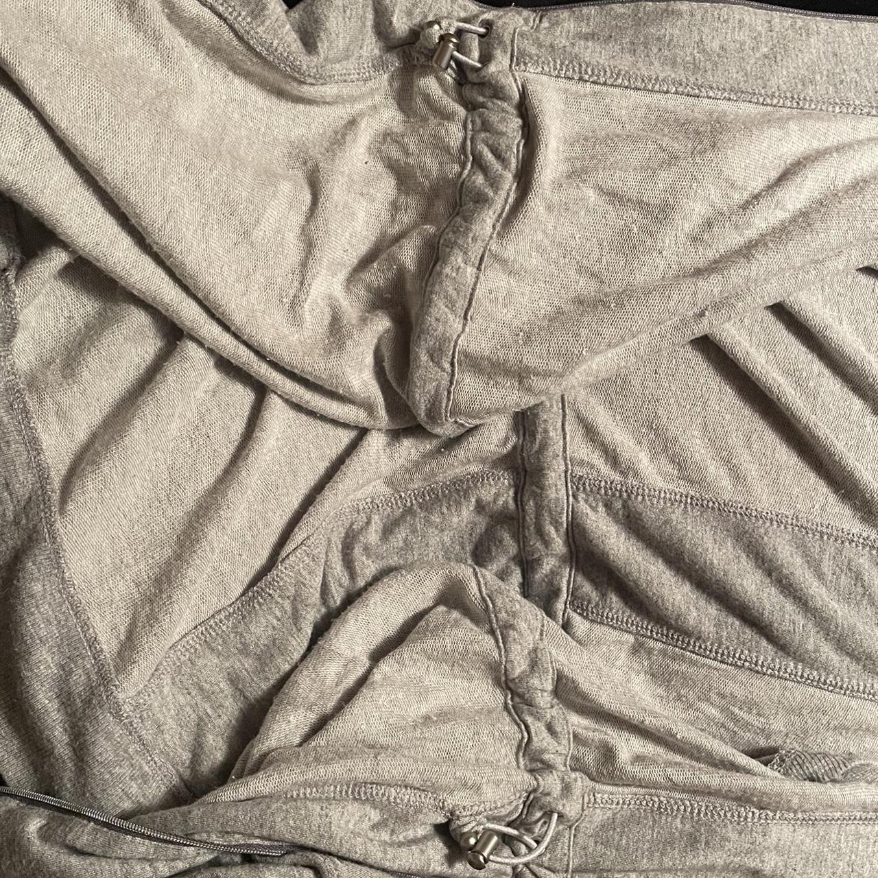 Athleta Sleeveless Hoodie Vest Light grey... Depop