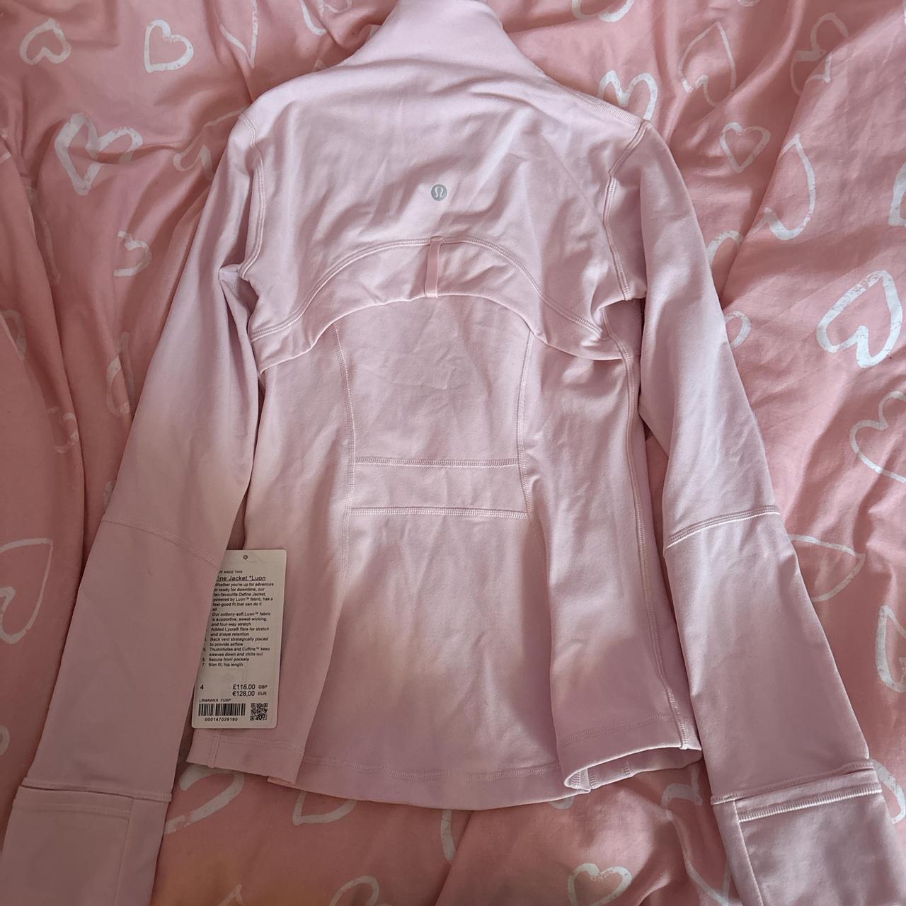 LULULEMON flushed pink longline define jacket size 4... Depop