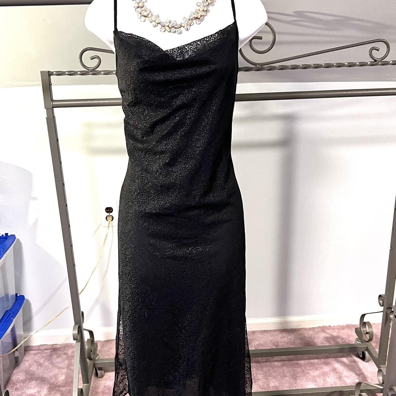 Express black lace sales dress