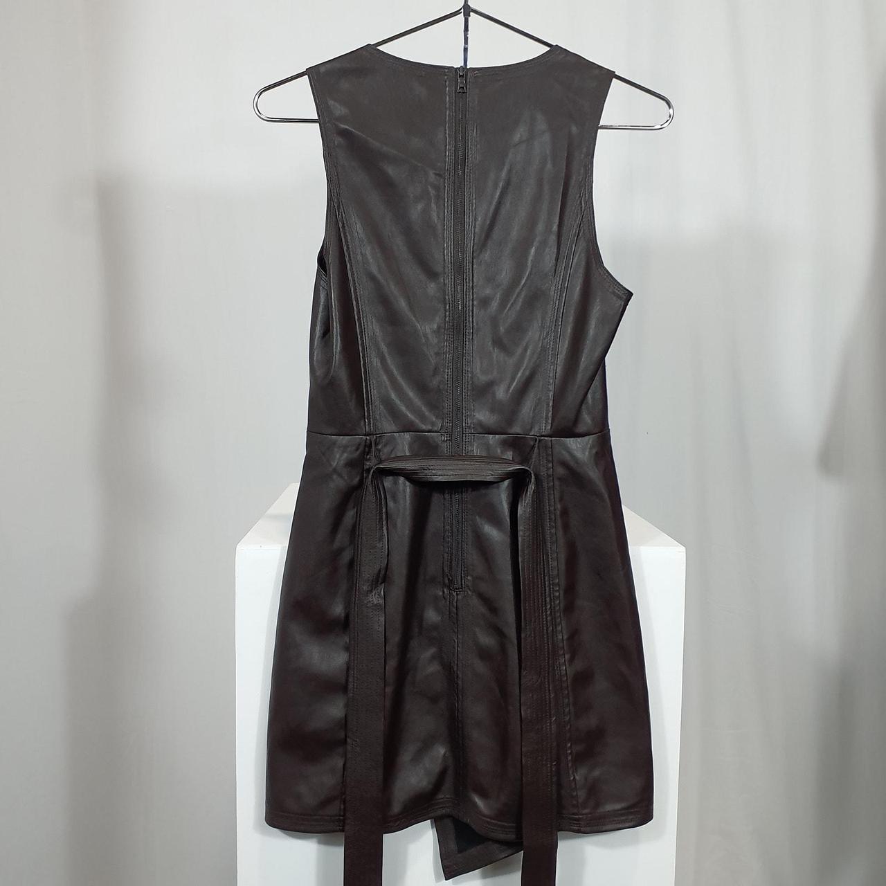BCBG Leather Mini Dress Size XS BCBG Max Depop