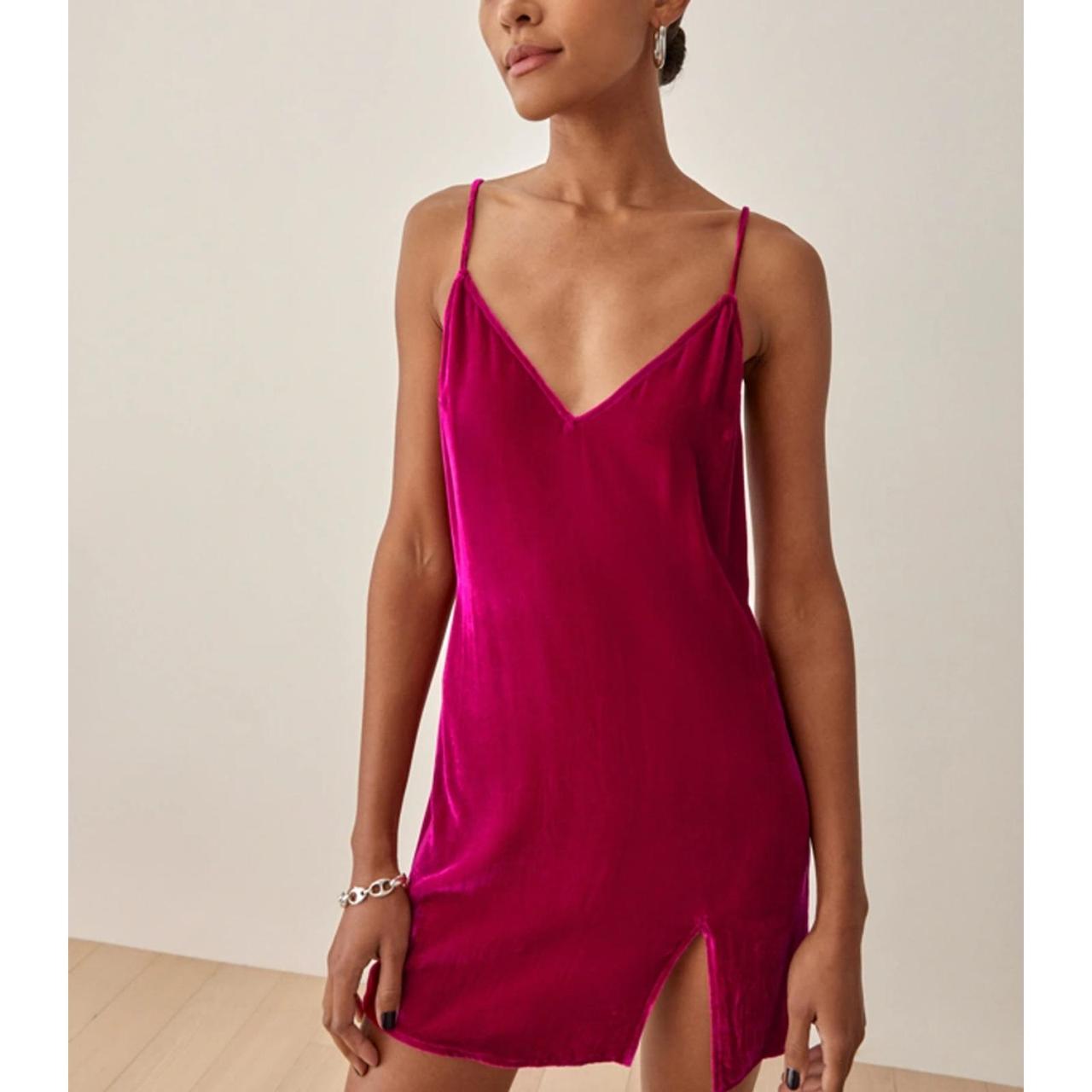 Reformation Lyza Velvet Dress Size S Slip dress,... - Depop