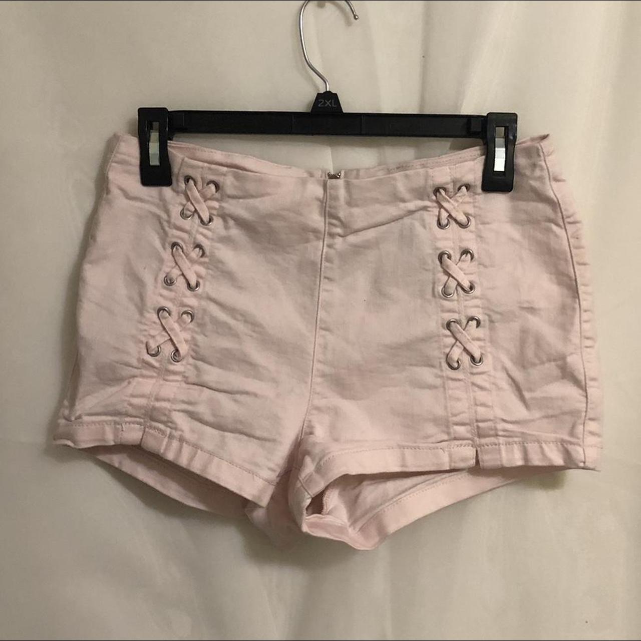Baby pink no pocket shorts Super comfy and stretchy... - Depop