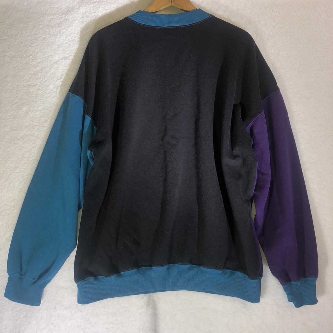 Vintage S Cheetah By Mervyns Colorblock Pullover Depop