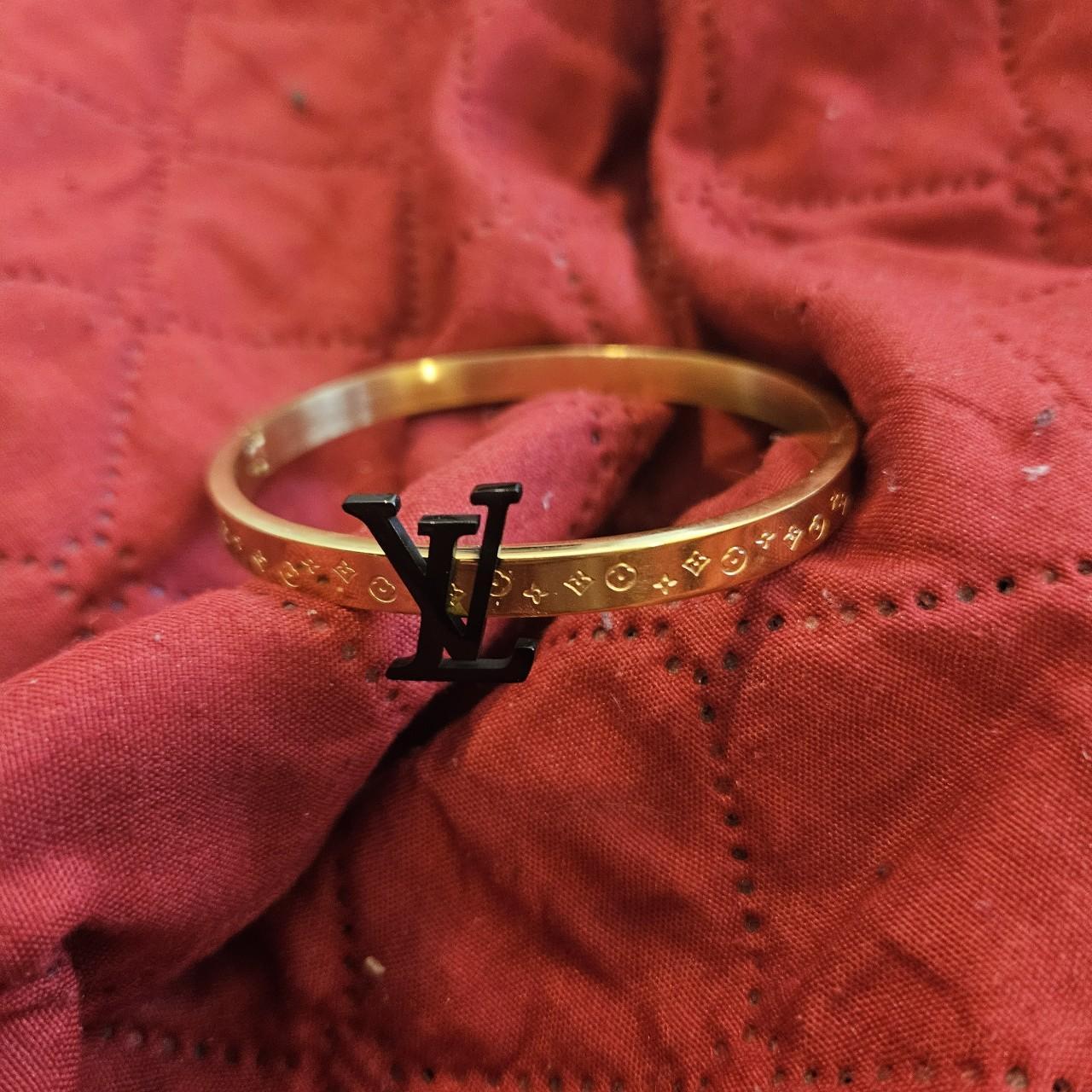 Louis Vuitton Save it monogram bracelet. Slight - Depop