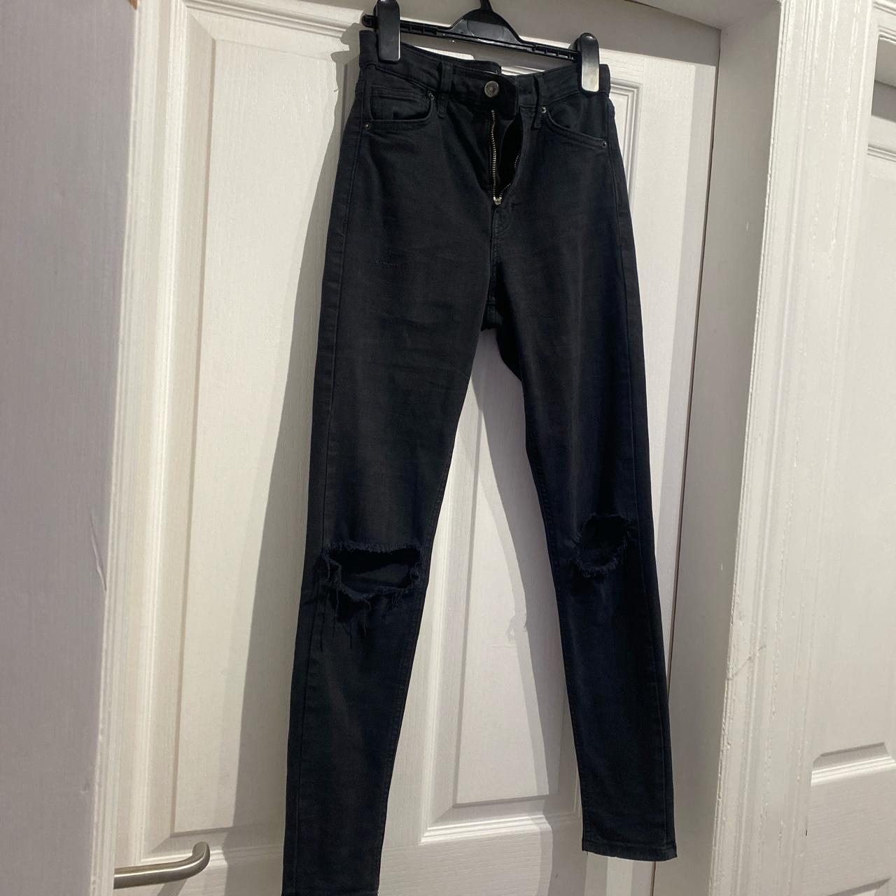 Topshop Women's Black Jeans | Depop