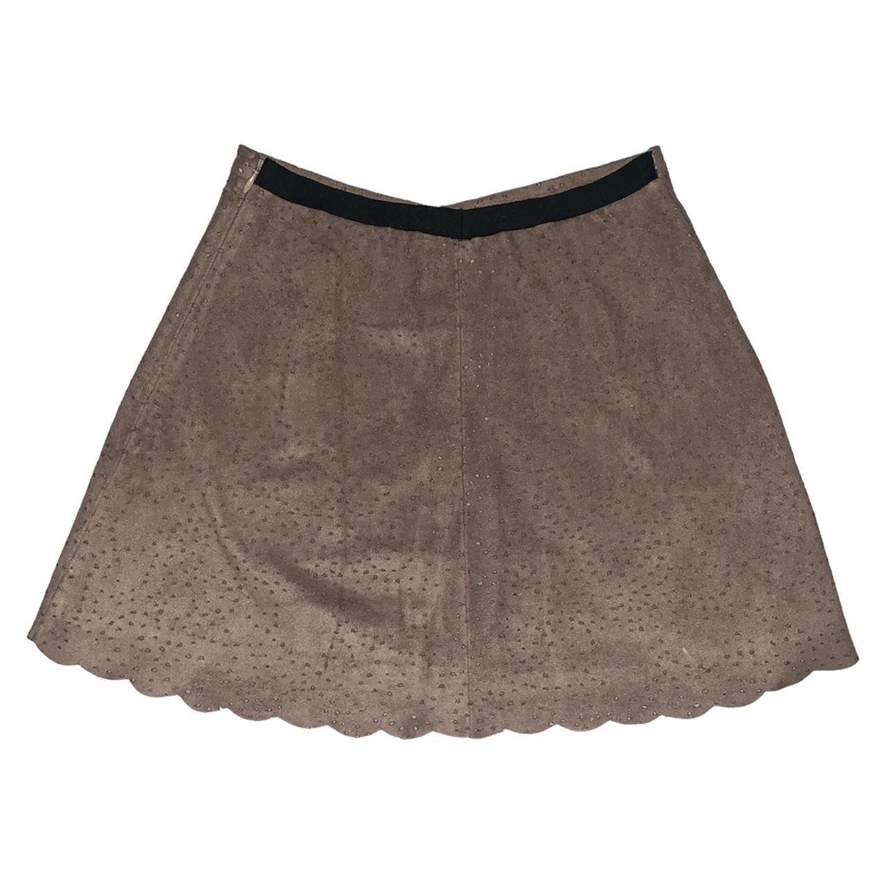 Brown suede mini skirt from BCBG max featuring a Depop