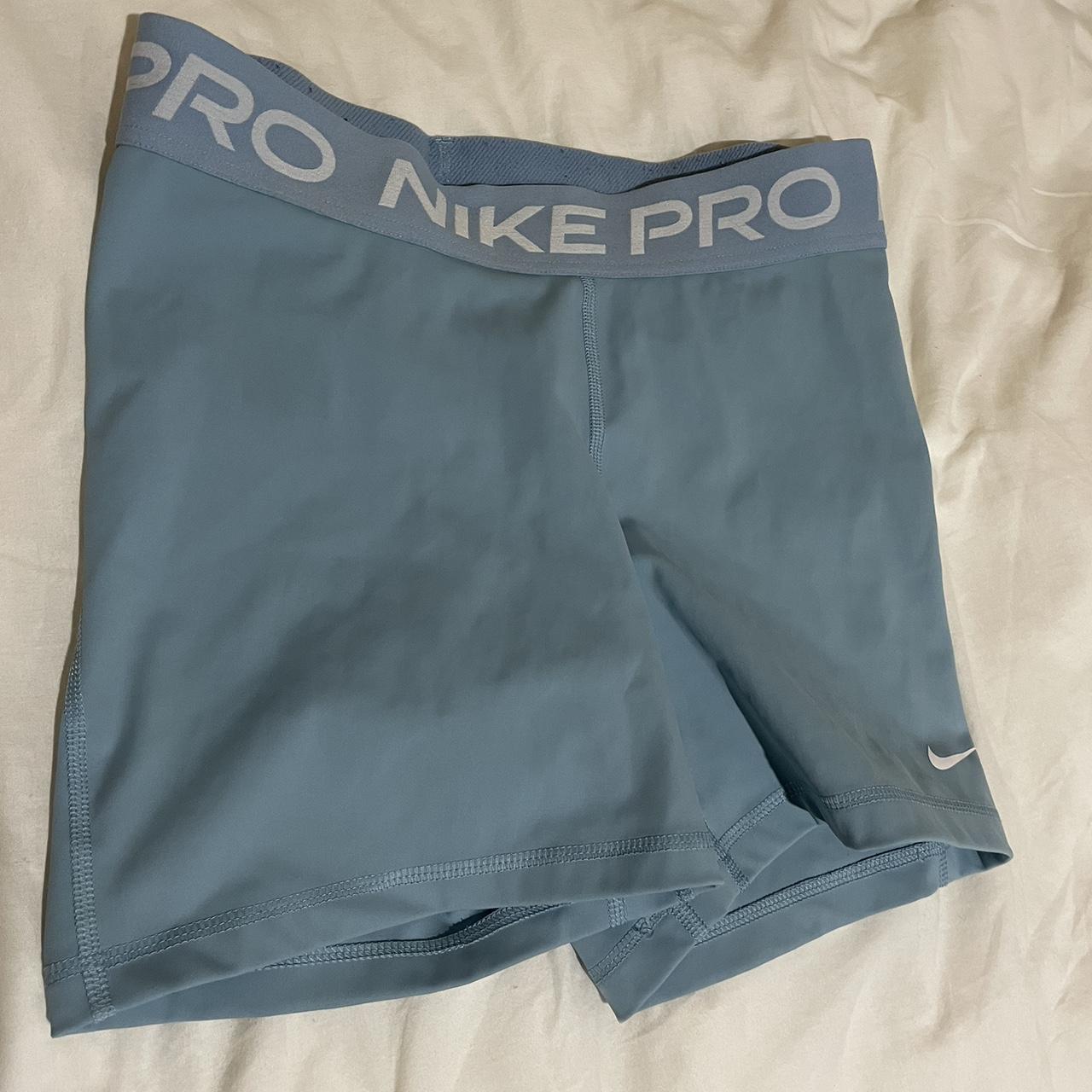 Blue 5 inch Nike Pro Shorts | Women’s Medium Great... - Depop