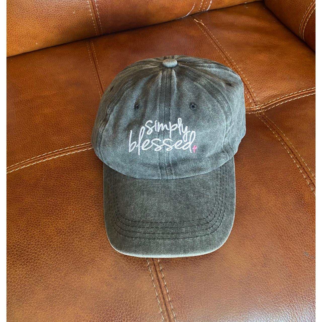 Simply Blessed” Baseball Cap – BLACK Unbranded See... - Depop