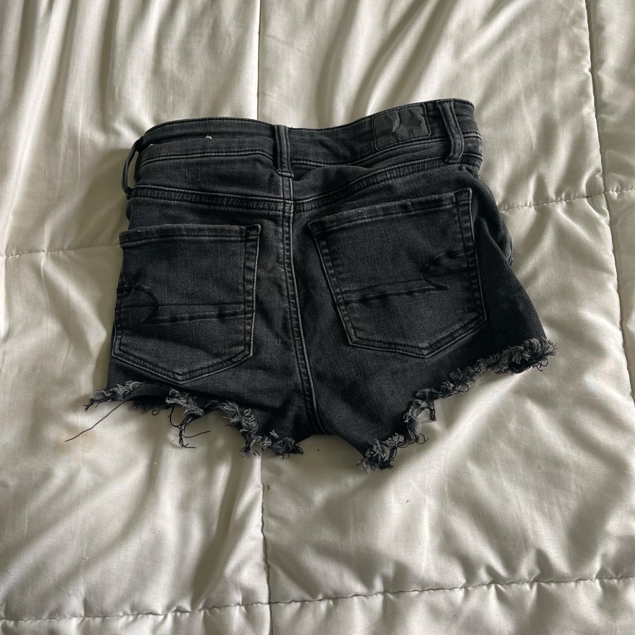 American Eagle Women's Black Shorts | Depop