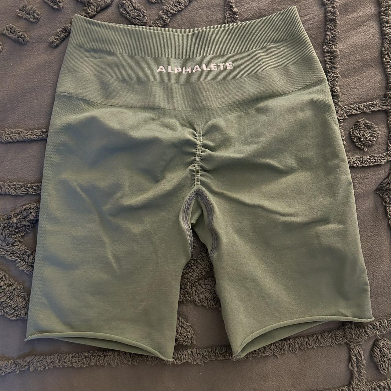 Alphalete Shorts Originally legging but cut into... Depop