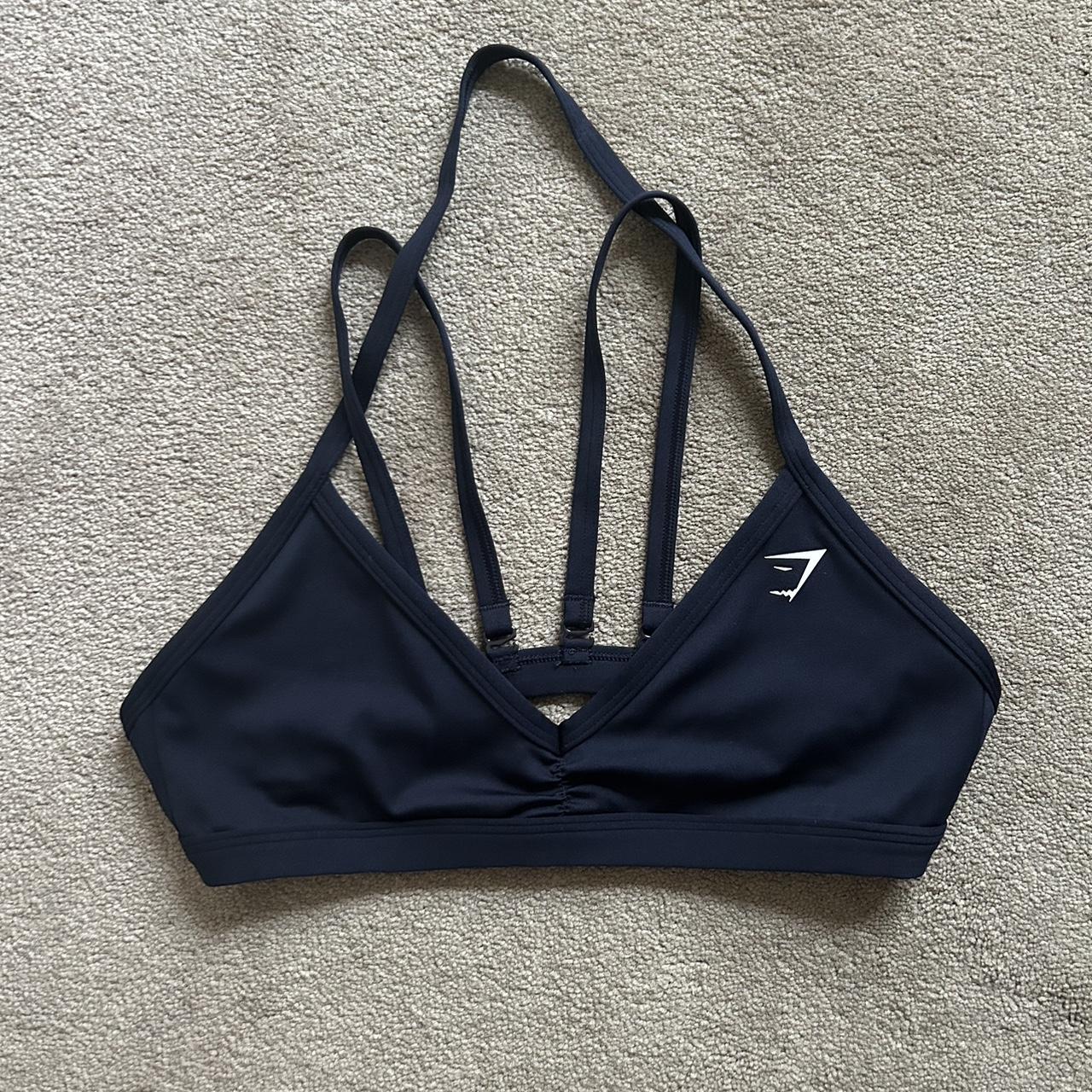 Gymshark Minimal Sports Bra Like new Color in navy... Depop