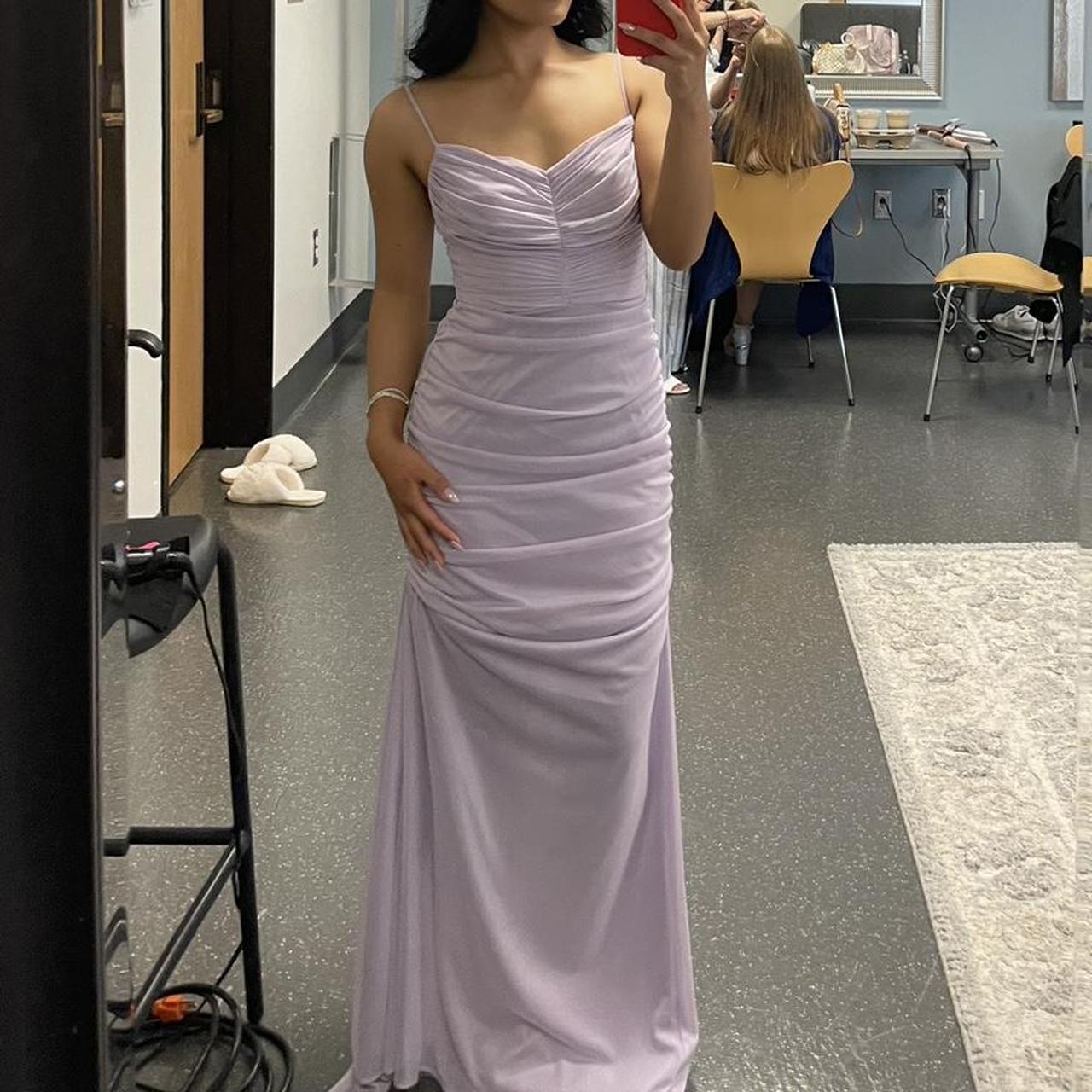 David s Bridal Purple Iris Maxi Dress Beautiful. Depop