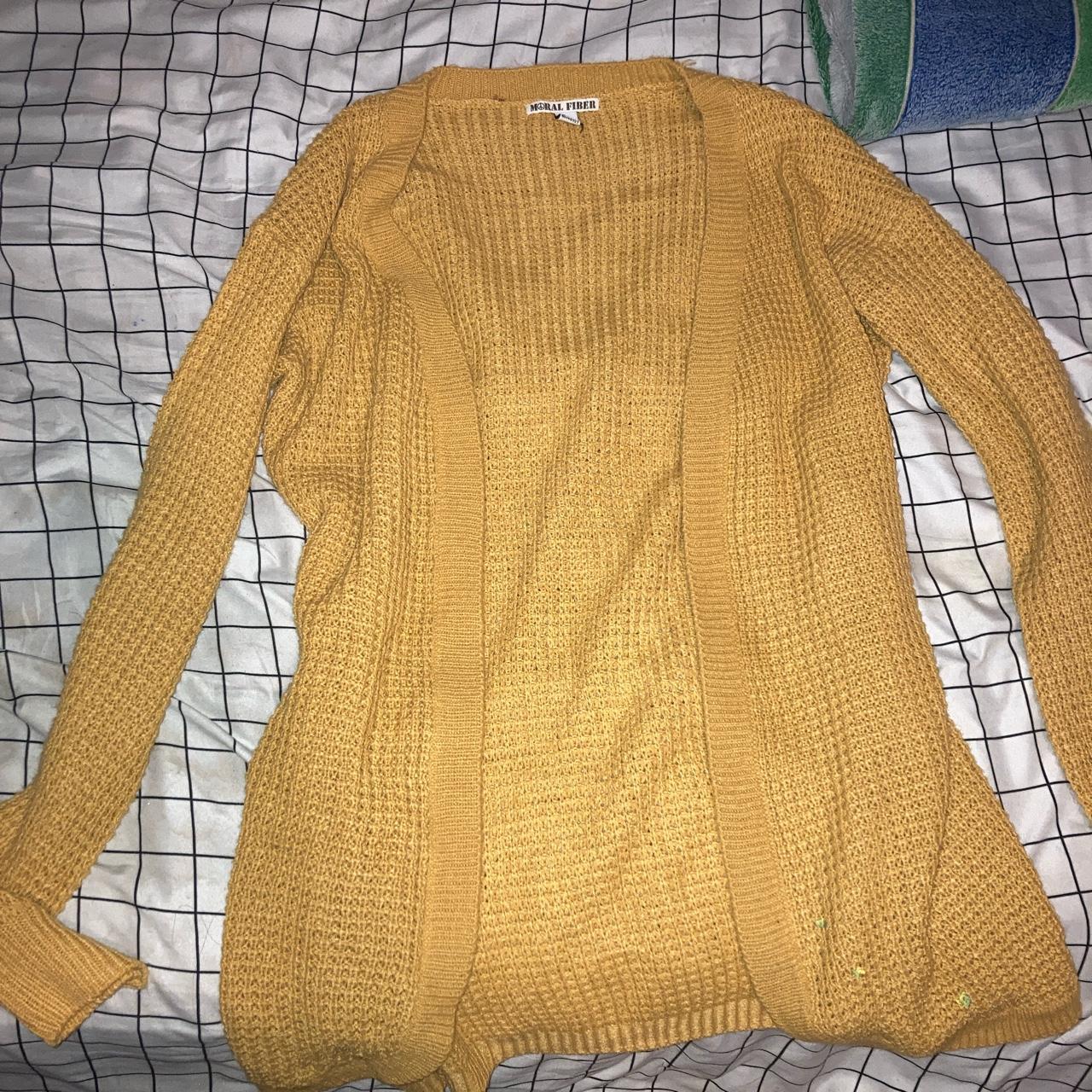 mustard yellow cardigan never worn Depop