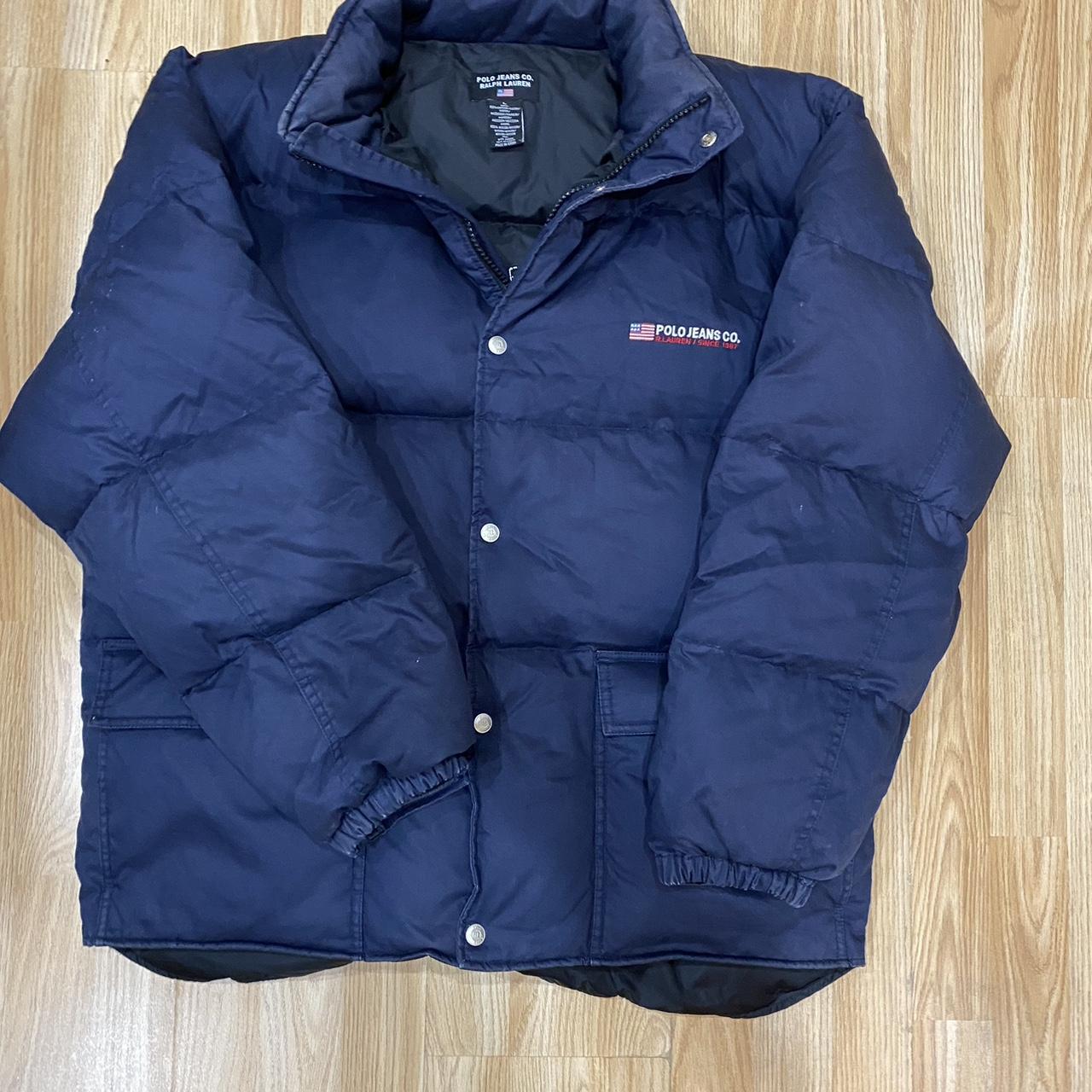 Vintage Polo Ralph Lauren Puffer Coat Size: Large - Depop