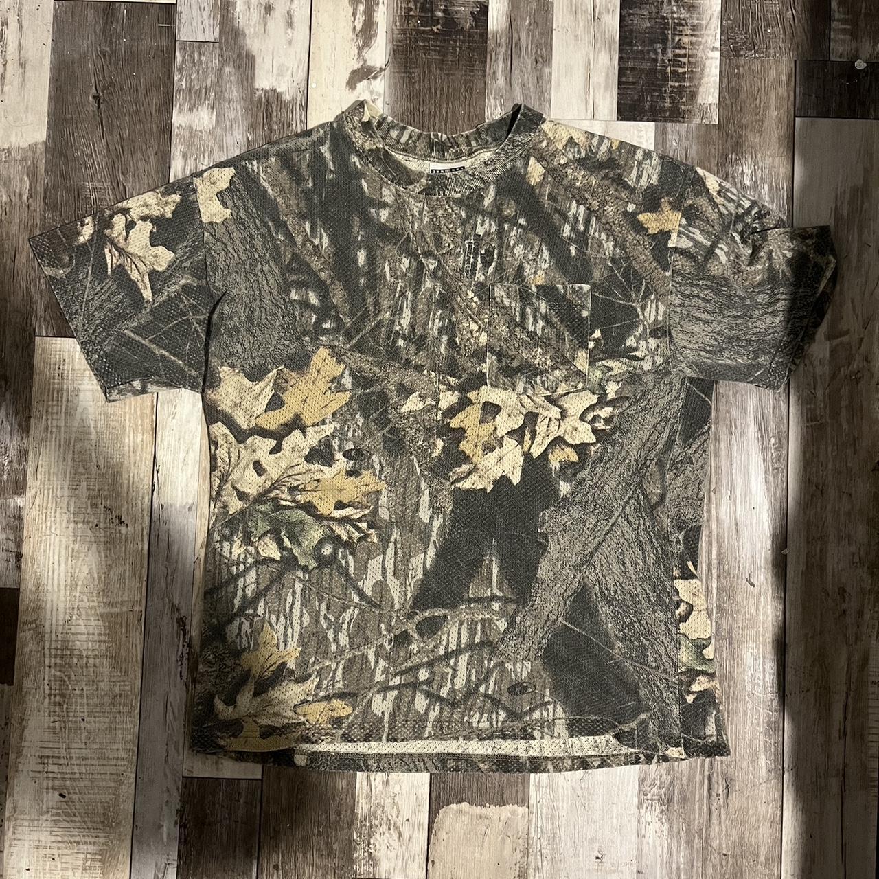 Jerzees real tree camo t shirt vintage... - Depop