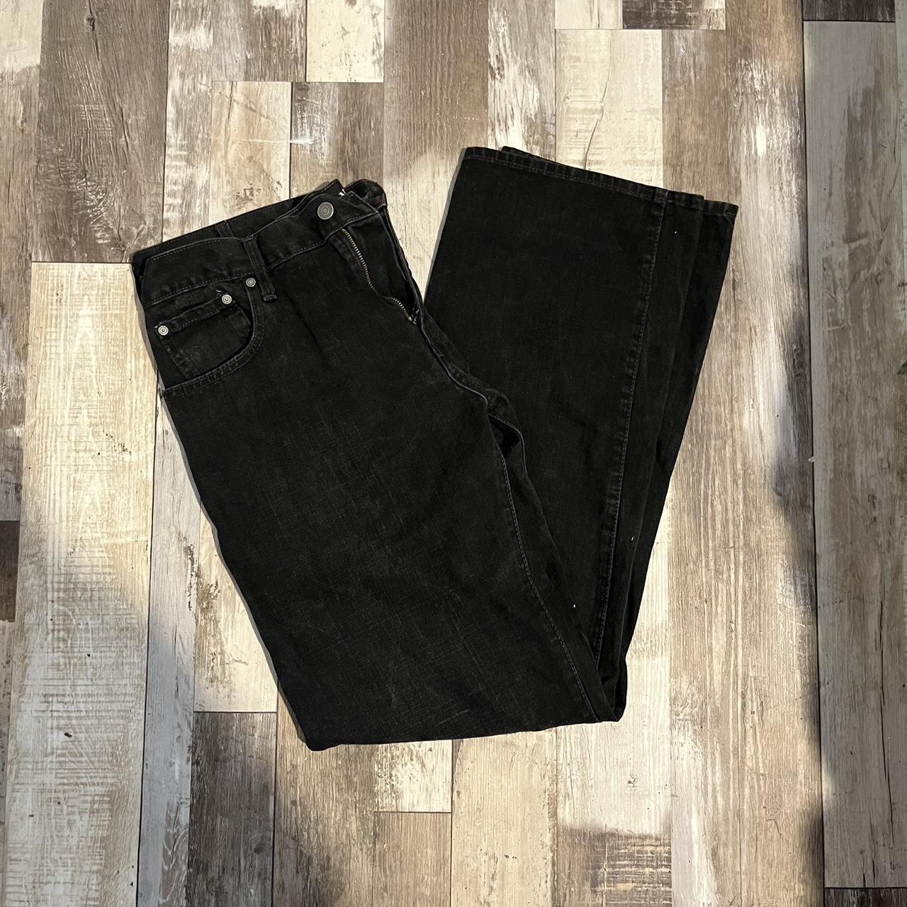 Old Navy Black Jeans Loose Baggy Fit Good - Depop