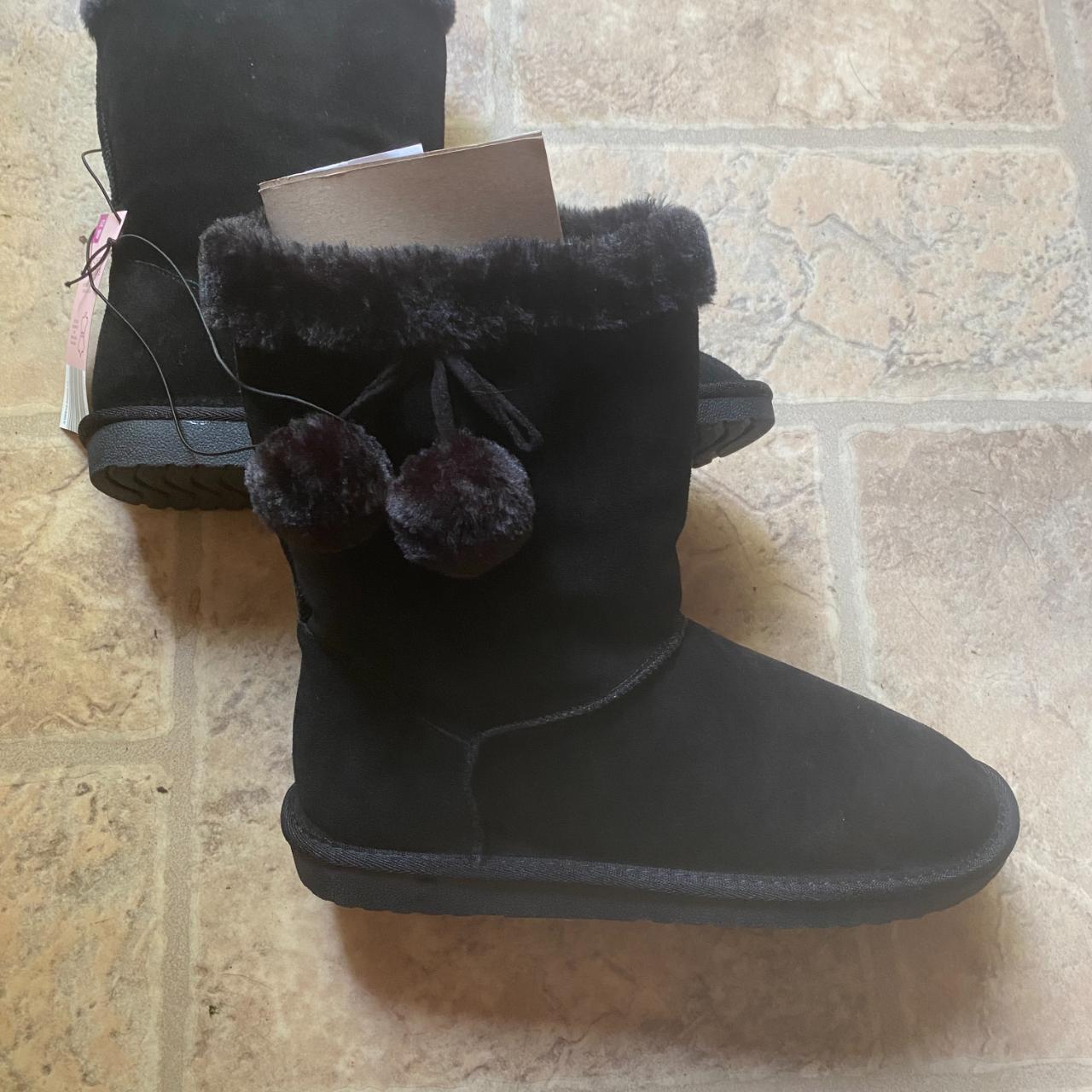 Serra boots Black Sz 10 New Suede Leather Upper Faux... - Depop