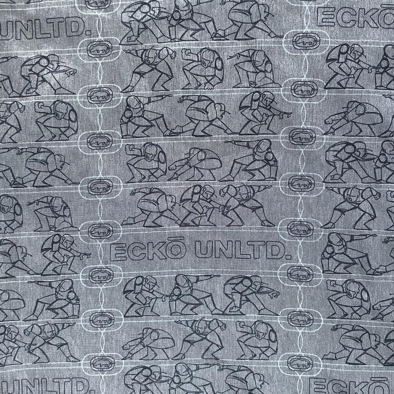 Ecko Unltd. grey all over Print button up! Size... - Depop
