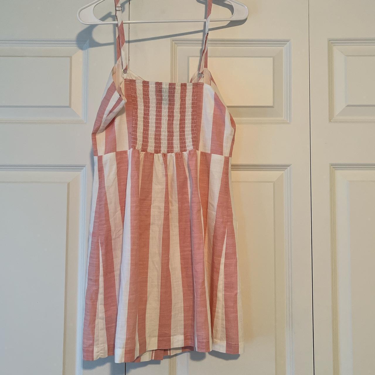 Pink and white striped fashion dress forever 21