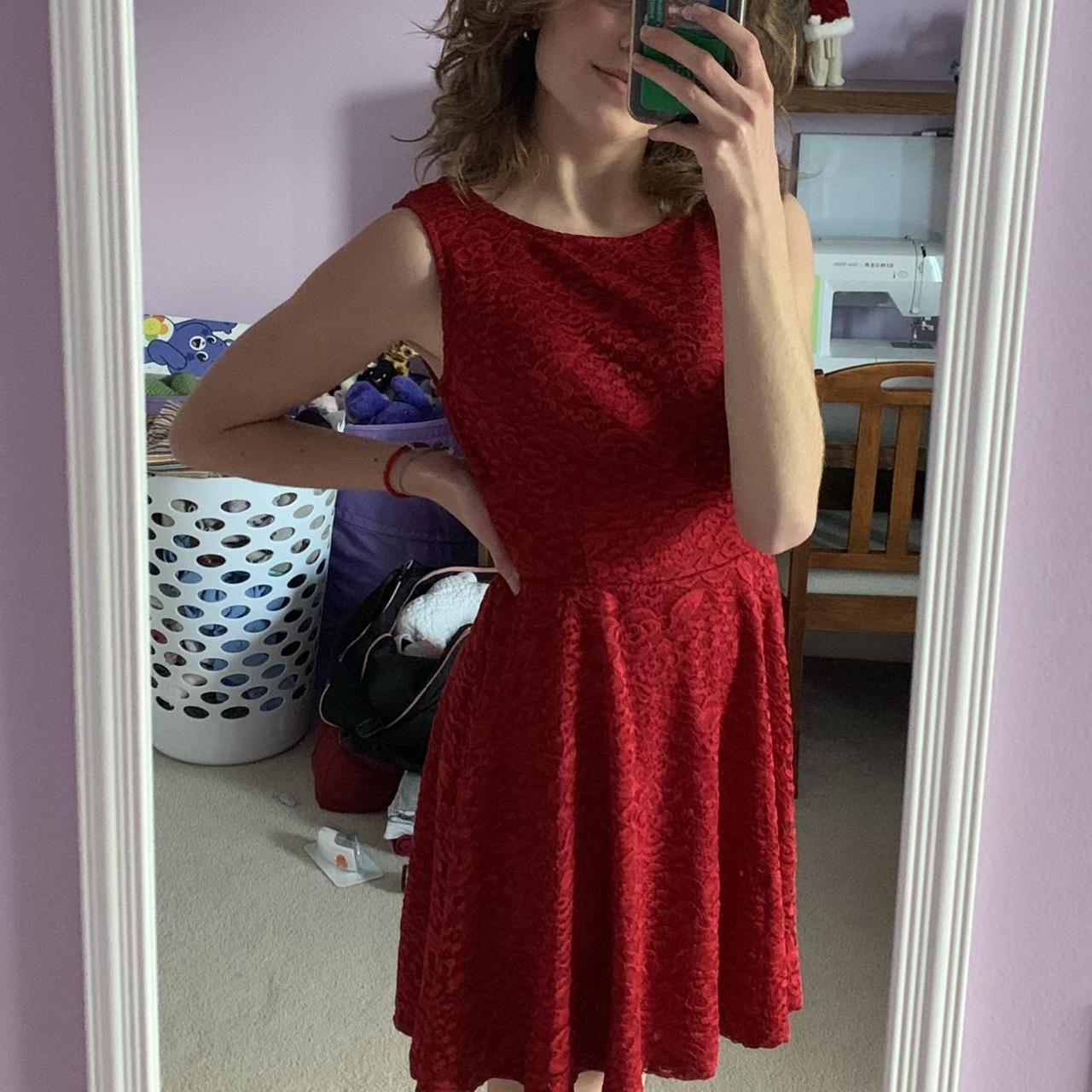 Kohls red hot sale lace dress