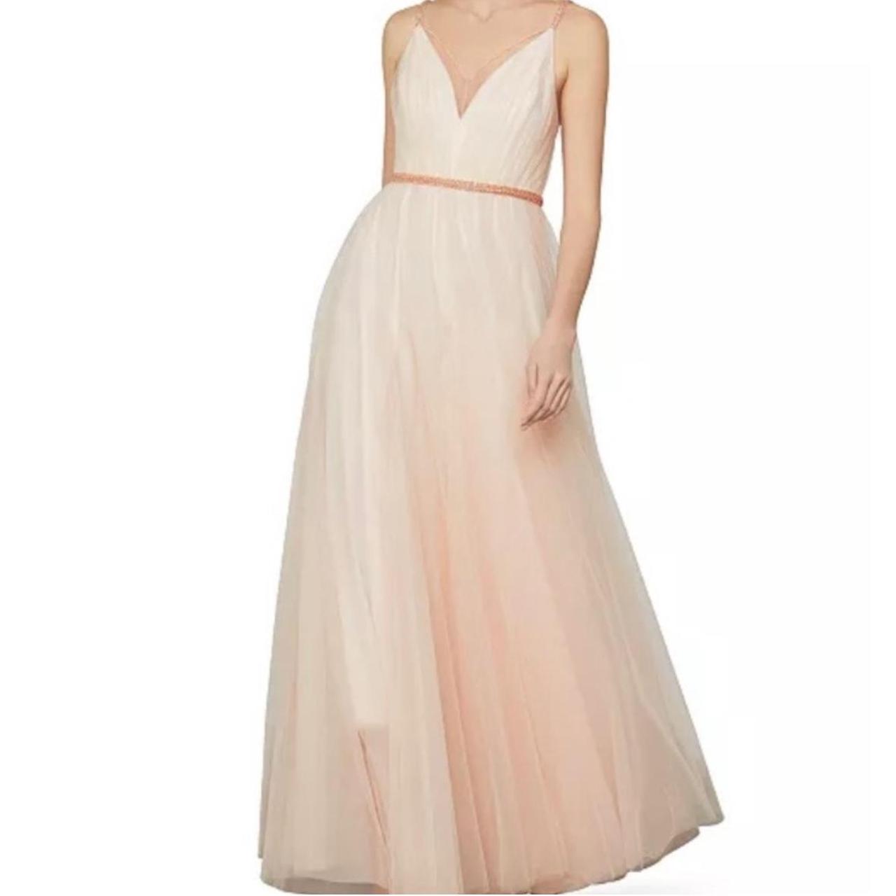 BCBGMaxAzria Women's Pink Tulle Dress with Depop
