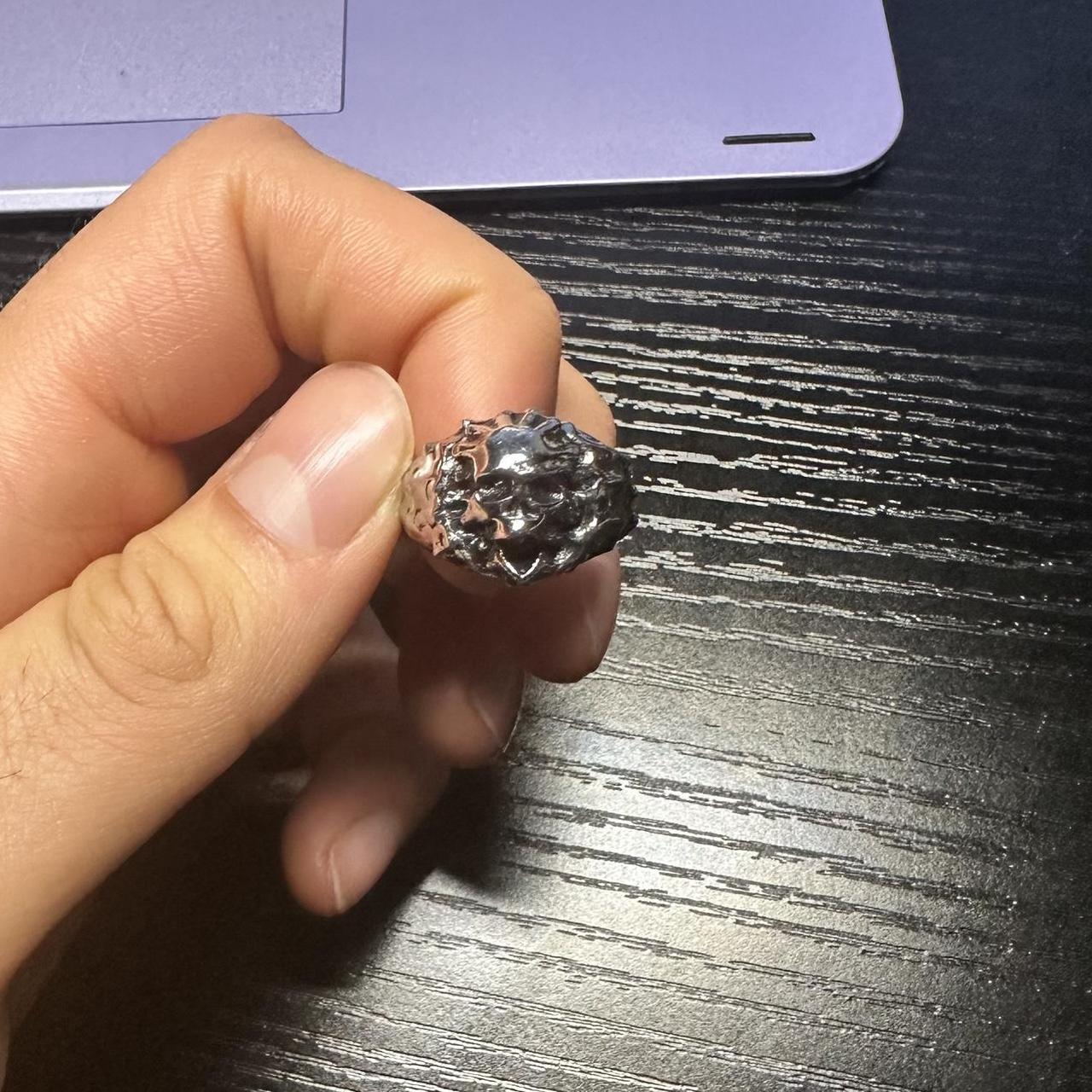 Yordy Jewelry Silver Melting Skull Ring size 8 Depop